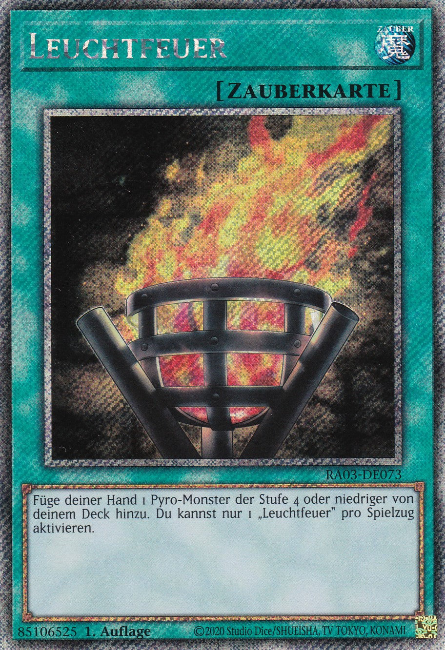 Leuchtfeuer - RA03-DE073 - Platinum Secret Rare - Deutsch - 1. Auflage - Quarter Century Bonanza