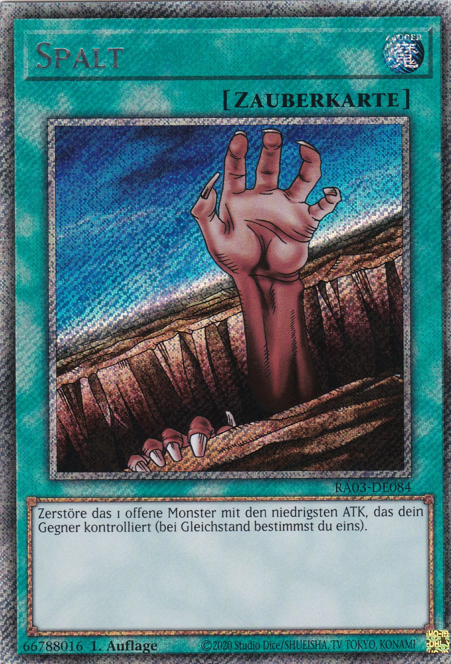 Spalt - RA03-DE084 - Platinum Secret Rare - Deutsch - 1. Auflage - Quarter Century Bonanza