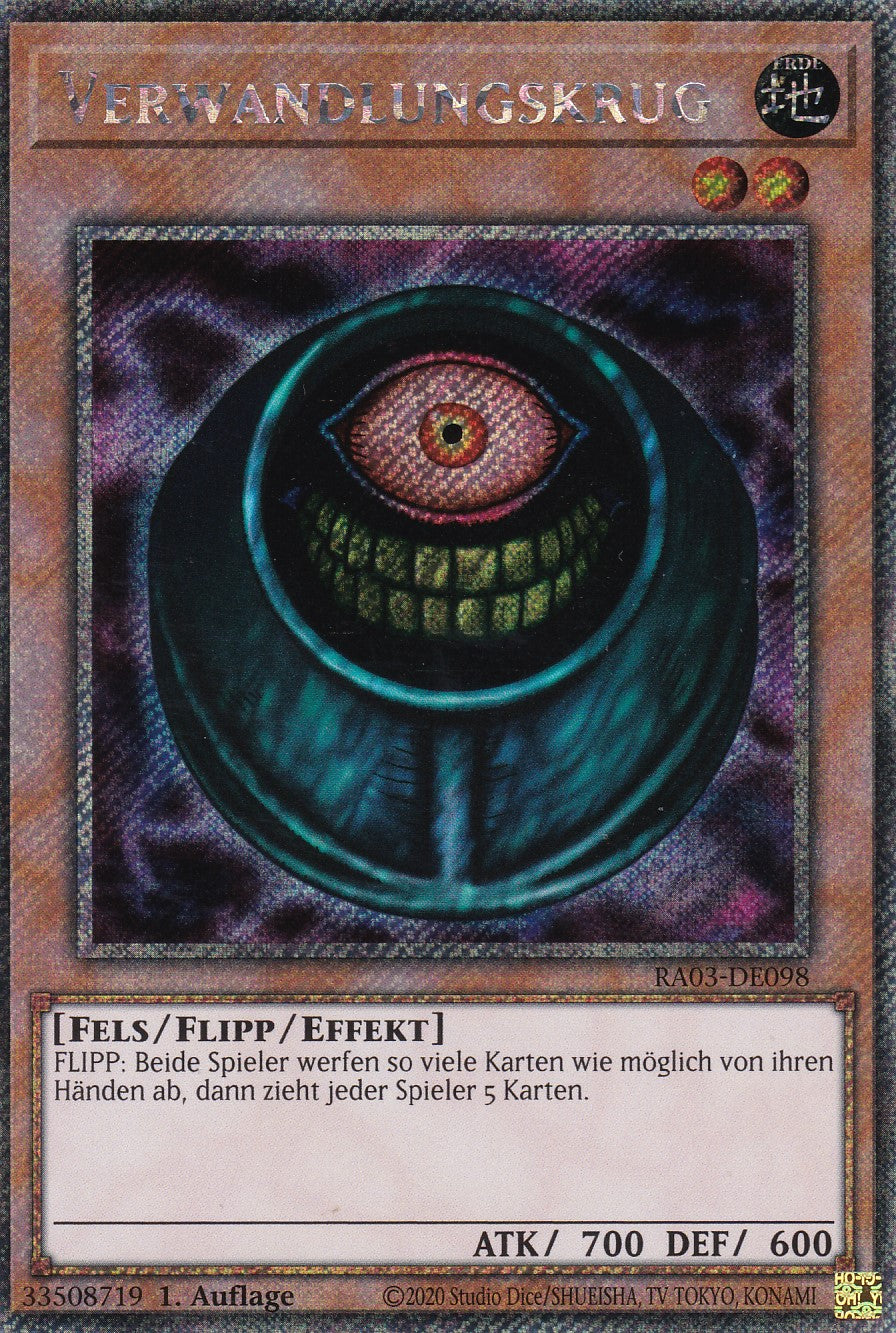 Verwandlungskrug - RA03-DE098 - Platinum Secret Rare - Deutsch - 1. Auflage - Quarter Century Bonanza