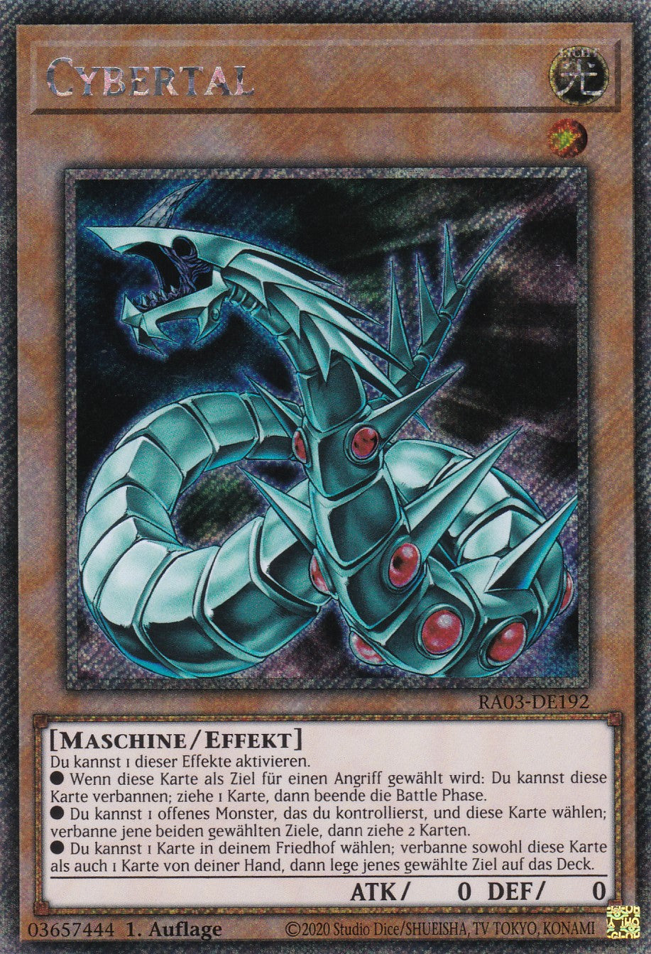 Cybertal - RA03-DE192 - Platinum Secret Rare - Deutsch - 1. Auflage - Quarter Century Bonanza