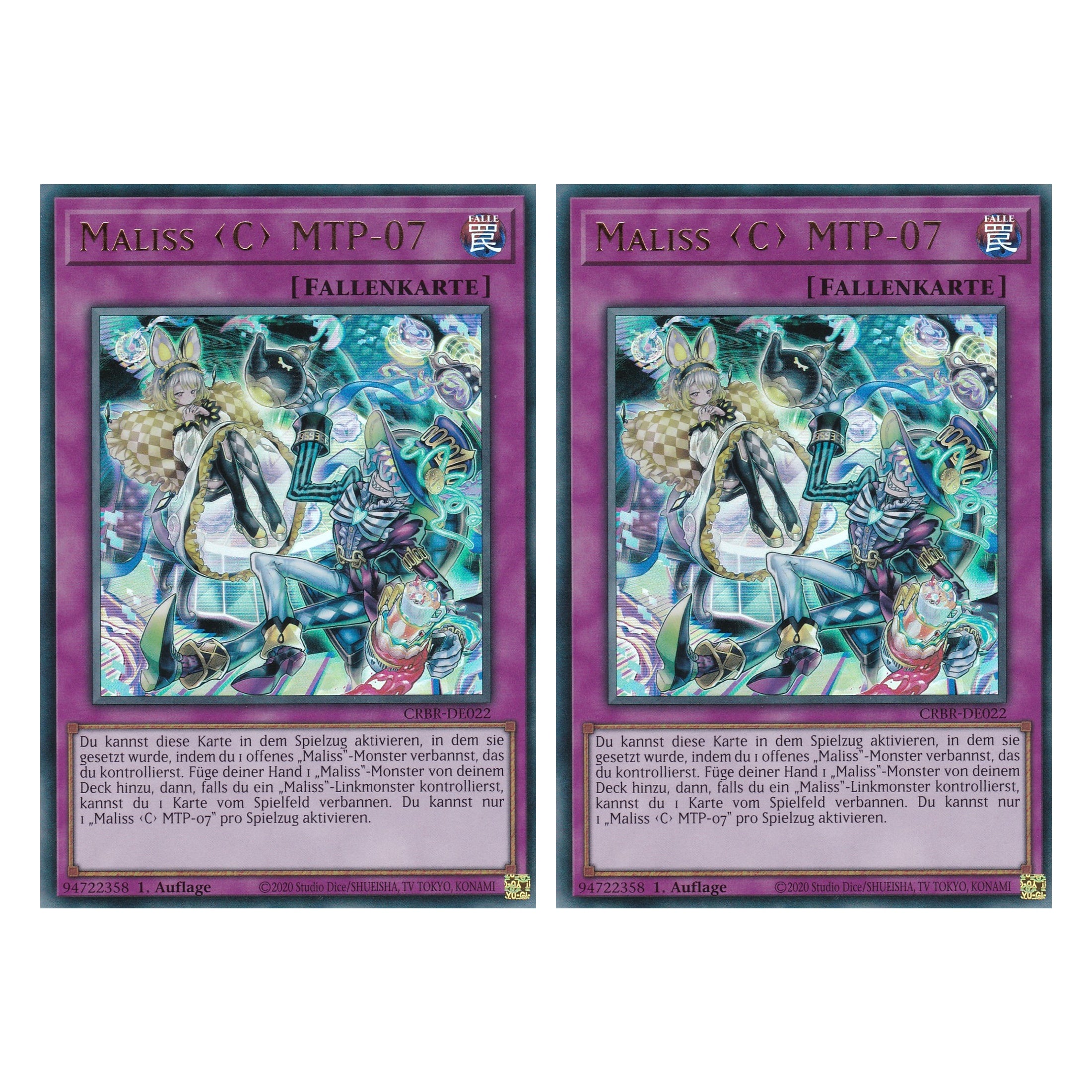 Maliss C MTP-07 - CRBR-DE022 - Ultra Rare - Deutsch - 1. Auflage - Crossover Breakers - Duo Set (2 Stück) - Yu-Gi-Oh!
