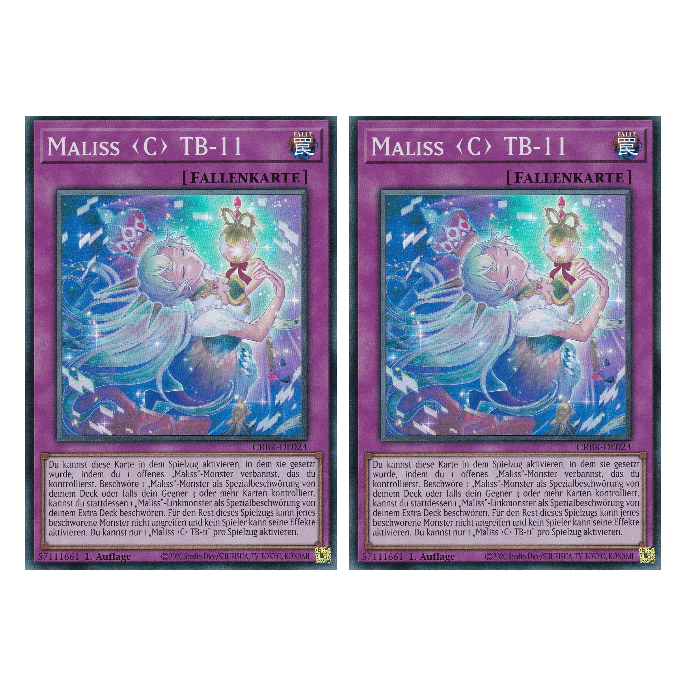 Maliss C TB-11 - CRBR-DE024 - Super Rare - Deutsch - 1. Auflage - Crossover Breakers - Duo Set (2 Stück) - Yu-Gi-Oh!