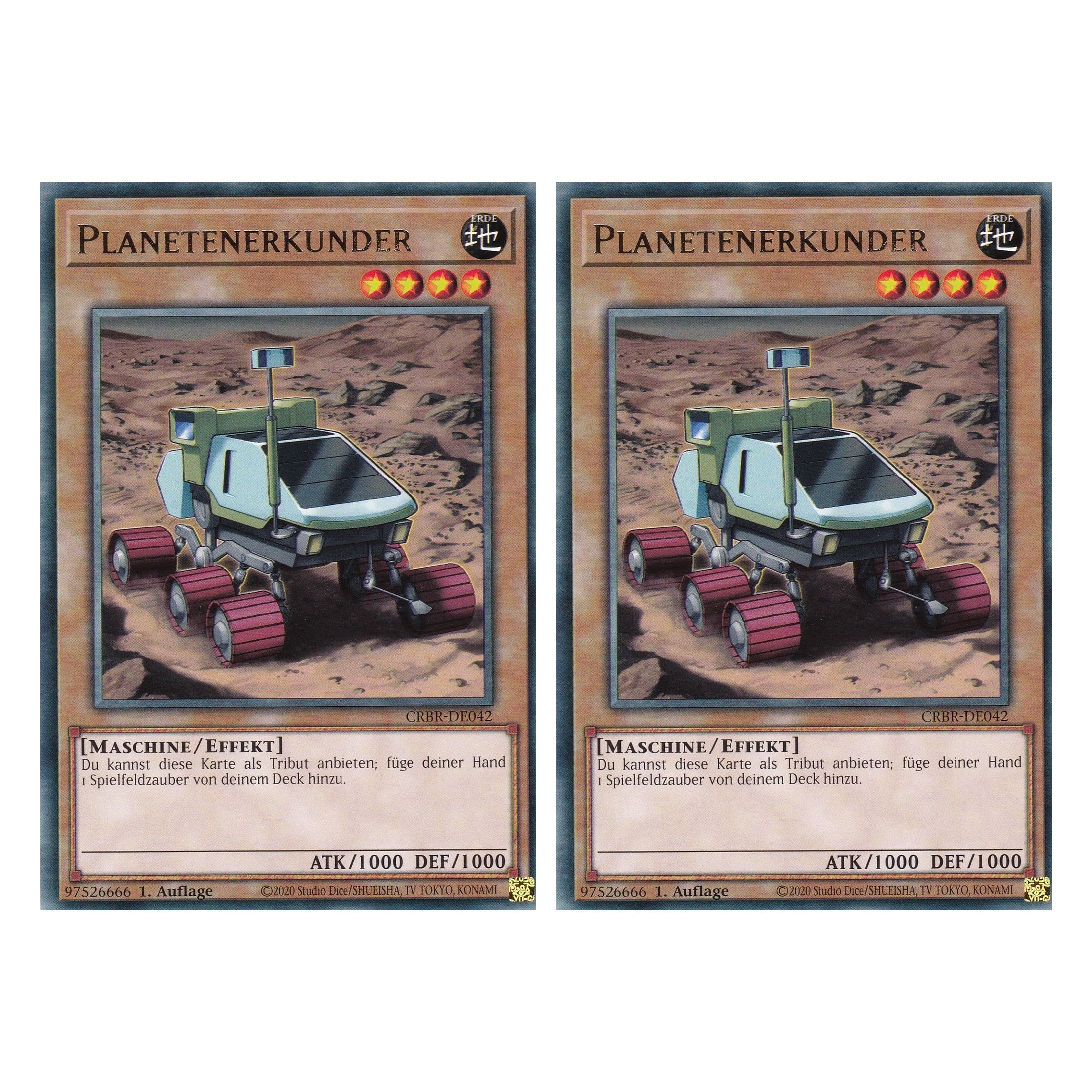 Planetenerkunder - CRBR-DE042 - Rare - Deutsch - 1. Auflage - Crossover Breakers - Duo Set (2 Stück) - Yu-Gi-Oh!