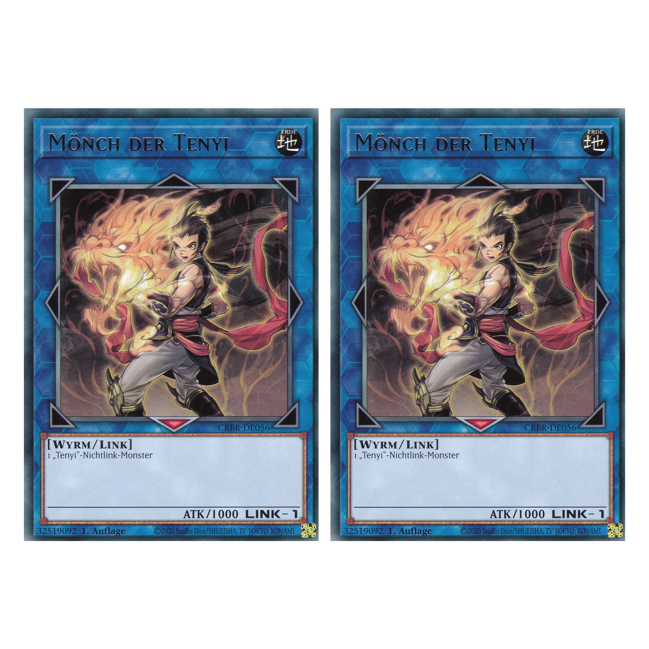 Mönch der Tenyi - CRBR-DE056 - Rare - Deutsch - 1. Auflage - Crossover Breakers - Duo Set (2 Stück) - Yu-Gi-Oh!