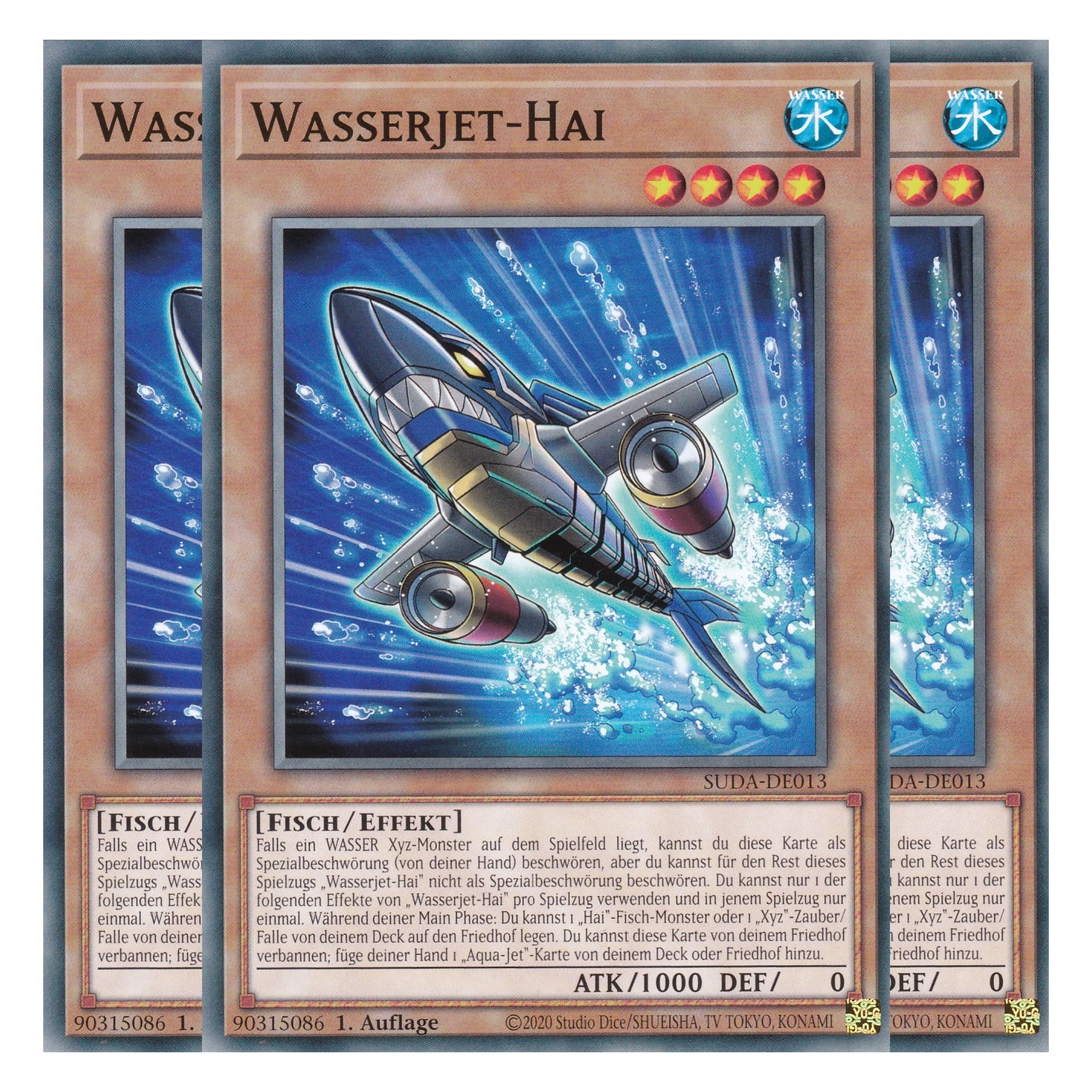 Wasserjet - Hai - SUDA-DE013 - Common - Deutsch - 1. Auflage - Supreme Darkness - Playset (3 Kopien) - Yu-Gi-Oh!