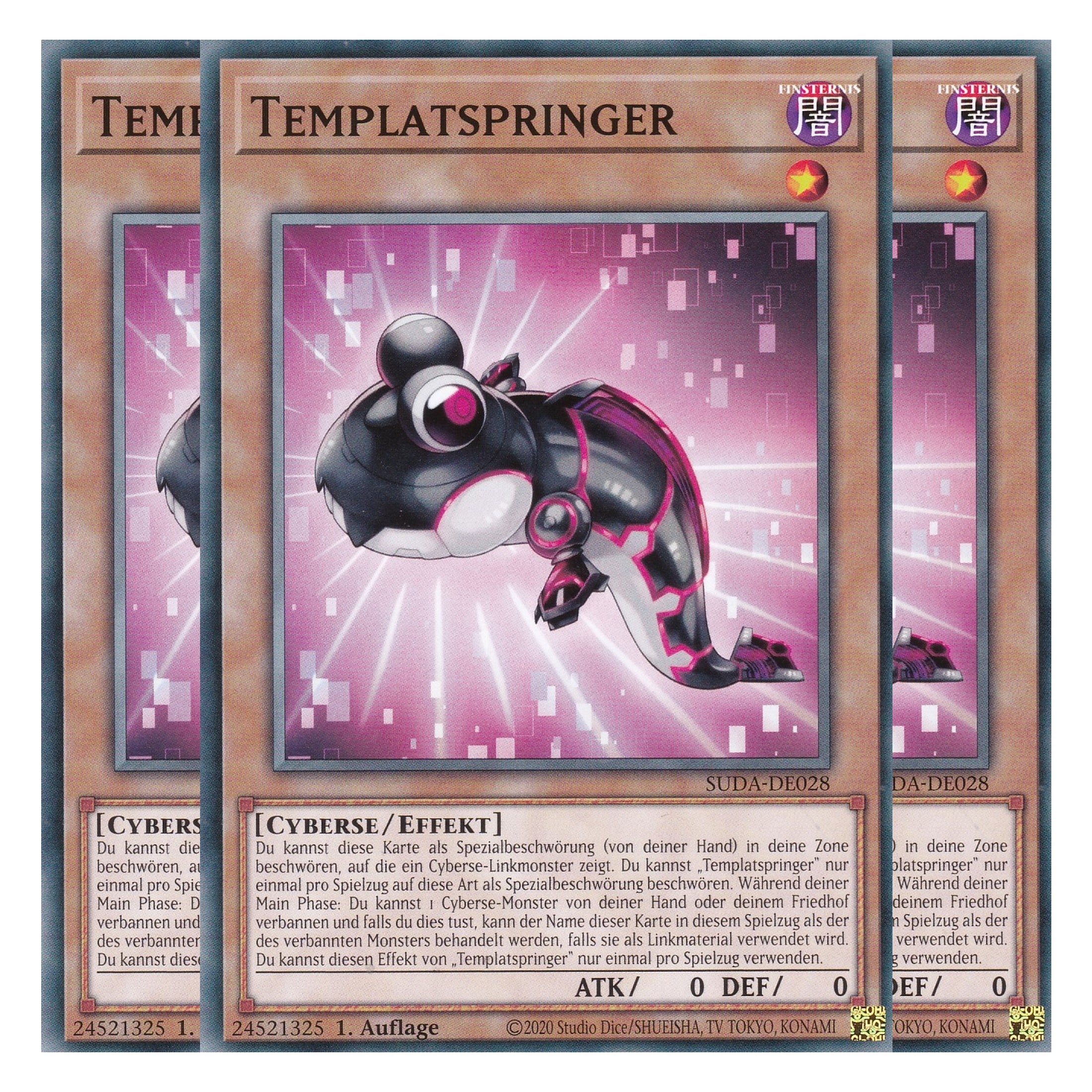 Templatspringer - SUDA-DE028 - Common - Deutsch - 1. Auflage - Supreme Darkness - Playset (3 Kopien) - Yu-Gi-Oh!