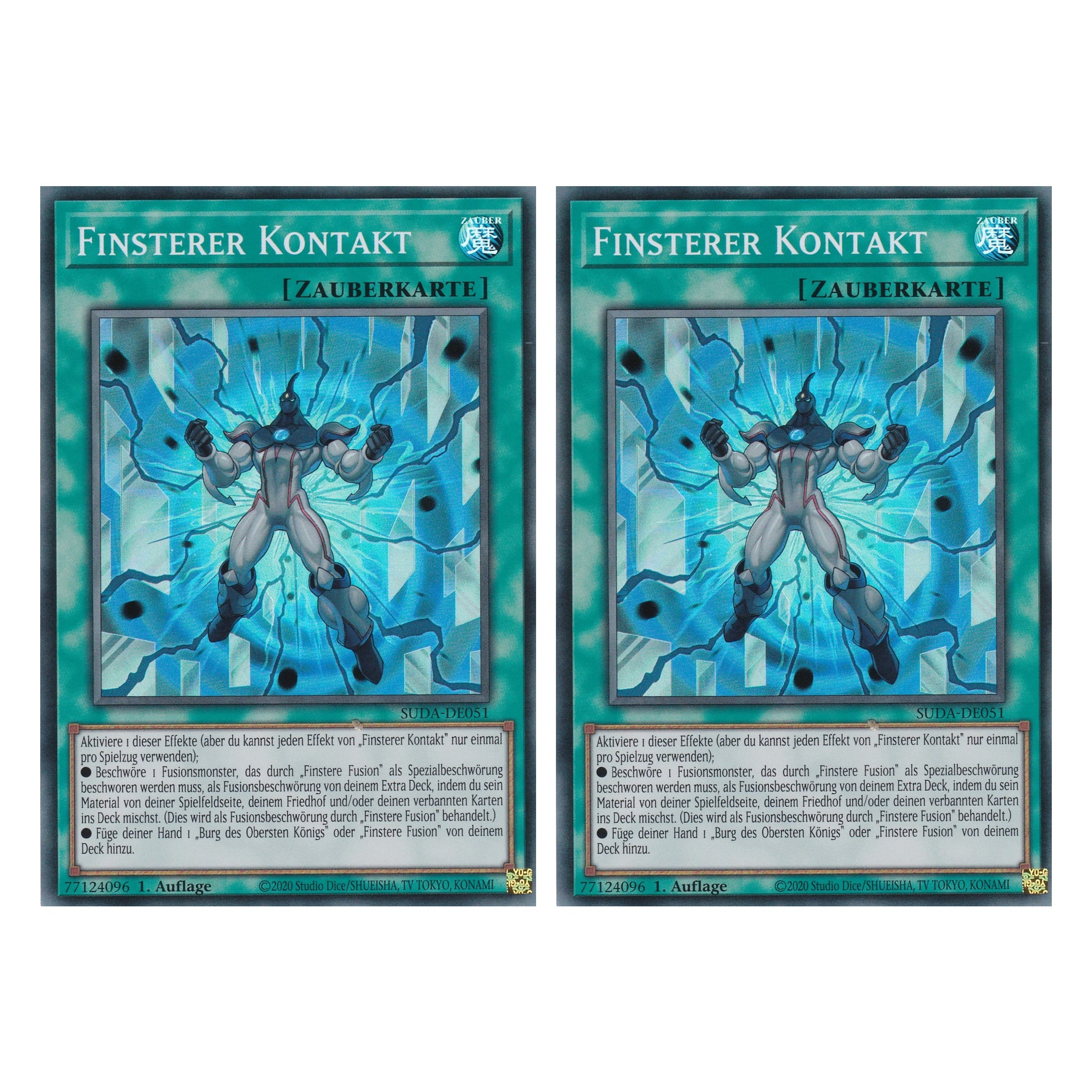 Finsterer Kontakt - SUDA-DE051 - Super Rare - Deutsch - 1. Auflage - Supreme Darkness - Duo Set (2 Stück) - Yu-Gi-Oh!