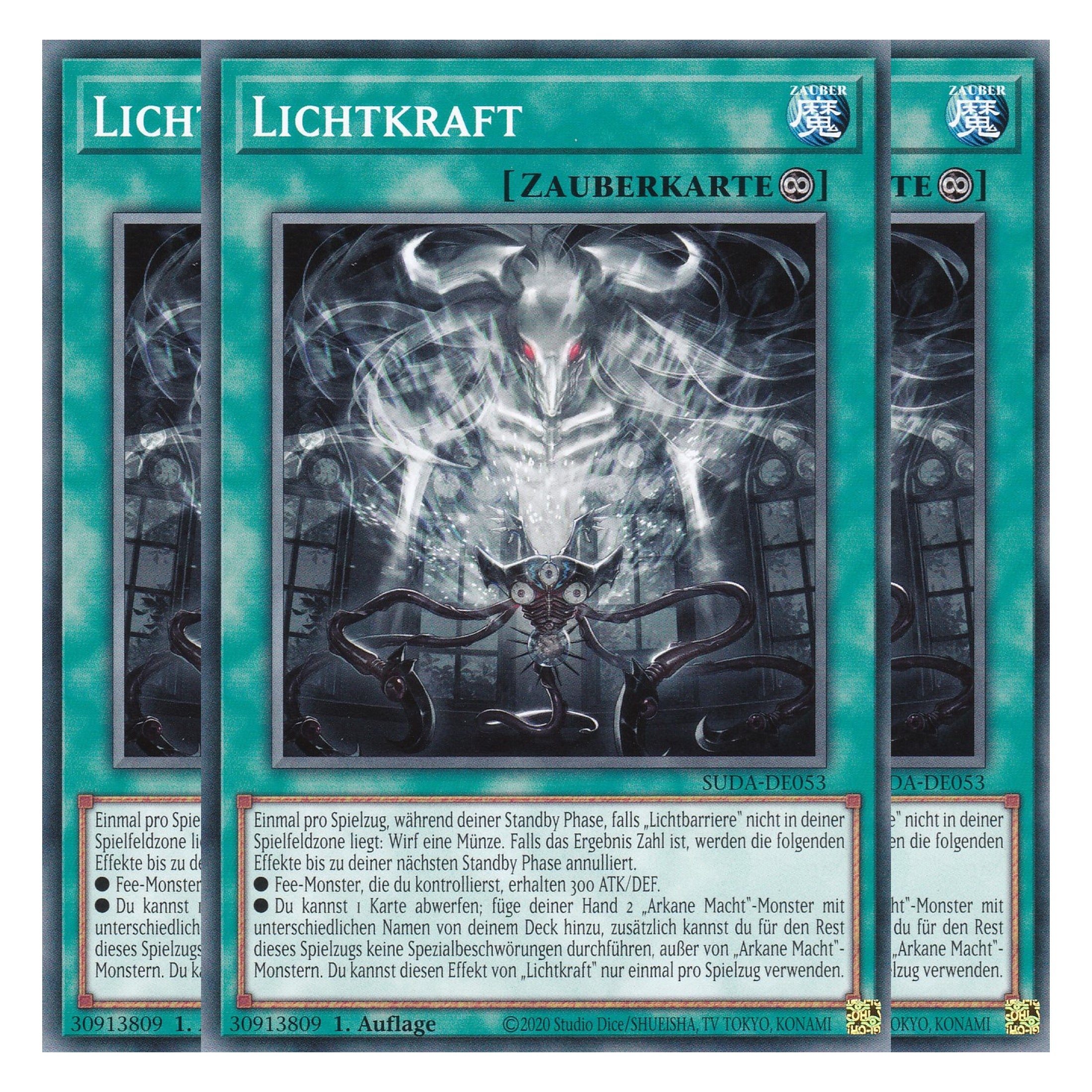 Lichtkraft - SUDA-DE053 - Common - Deutsch - 1. Auflage - Supreme Darkness - Playset (3 Kopien) - Yu-Gi-Oh!