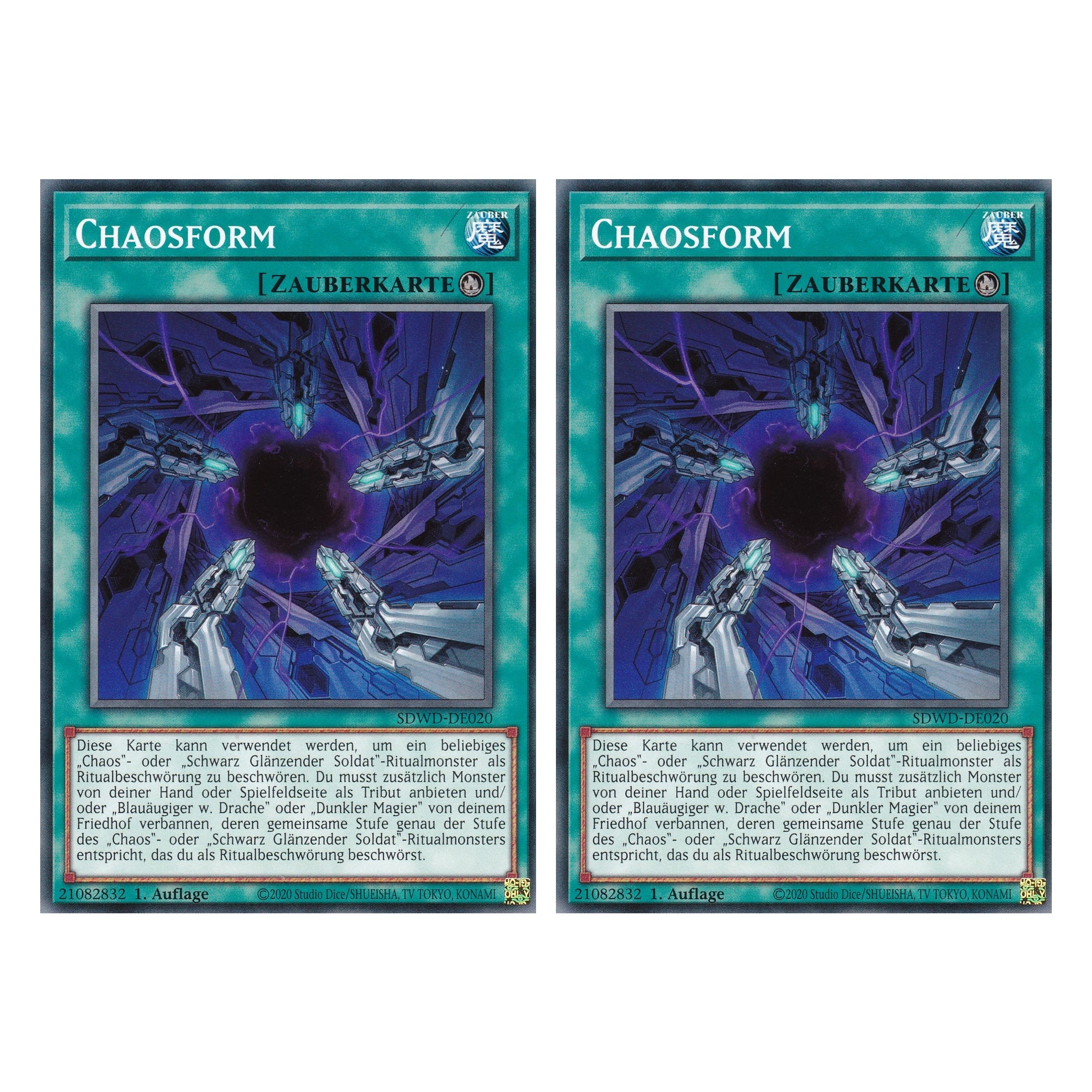 Chaosform - SDWD-DE020 - Common - Deutsch - 1. Auflage - Structure Deck: Blue Eyes White Destiny - Duo Set (2 Stück) - Yu-Gi-Oh!