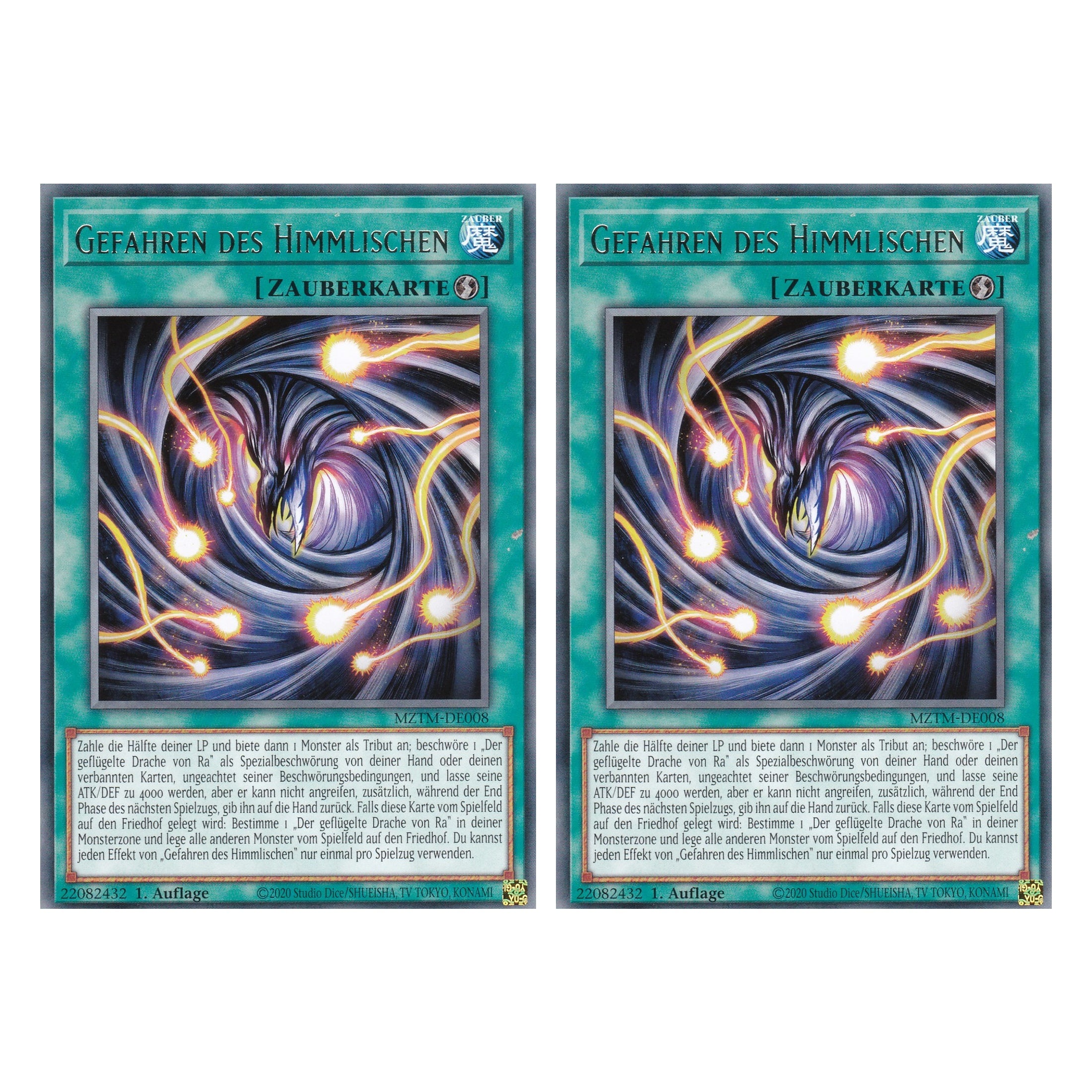 Gefahren des Himmlischen - MZTM-DE008 - Rare - Deutsch - 1. Auflage - Maze of the Master - Duo Set (2 Stück) - Yu-Gi-Oh!