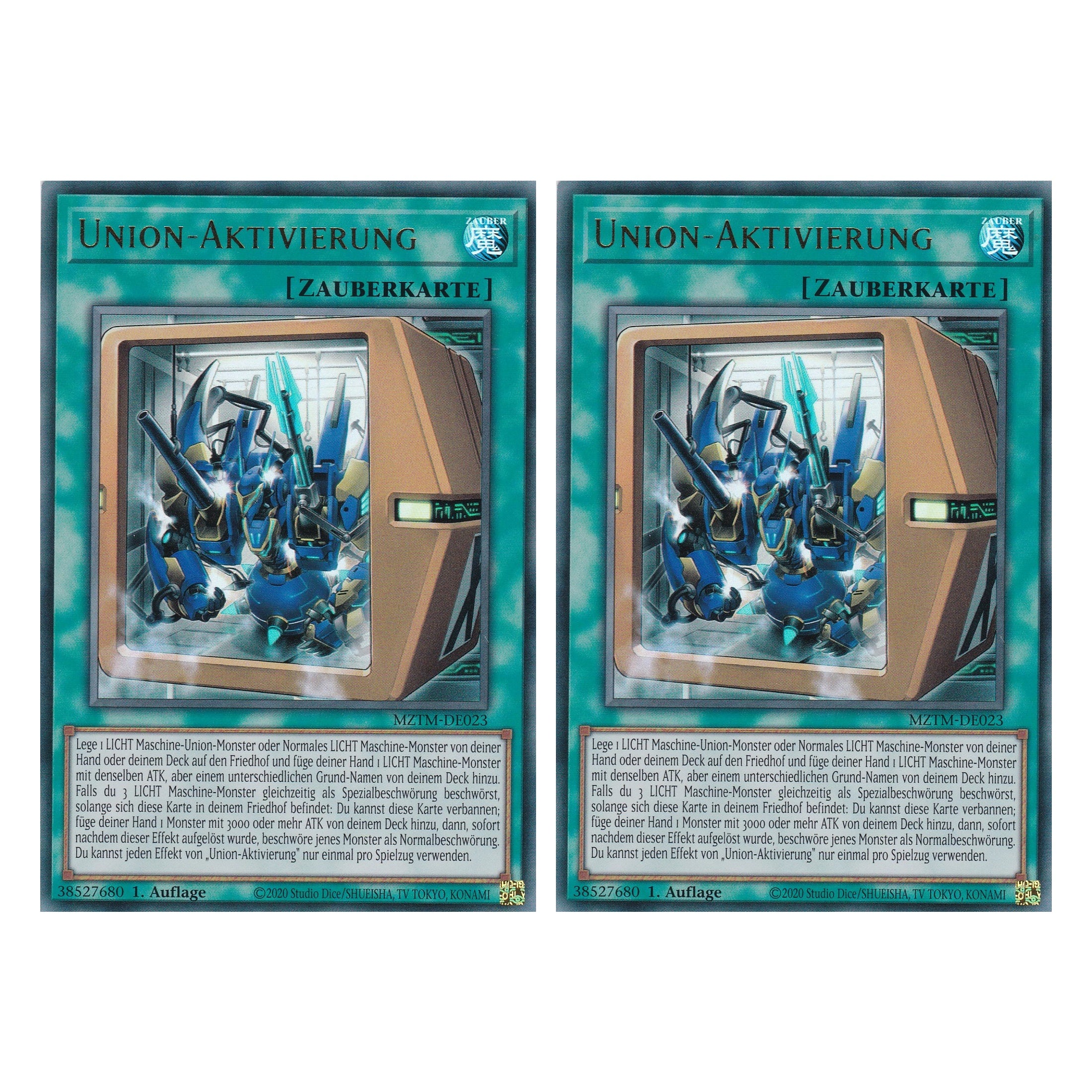 Union-Aktivierung - MZTM-DE023 - Ultra Rare - Deutsch - 1. Auflage - Maze of the Master - Duo Set (2 Stück) - Yu-Gi-Oh!