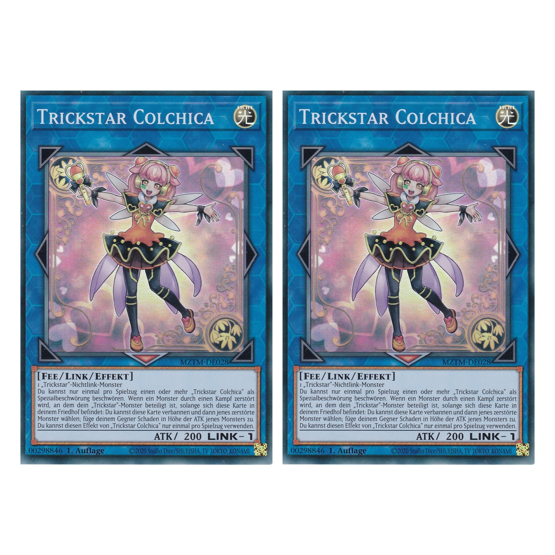 Trickstar Colchica - MZTM-DE028 - Super Rare - Deutsch - 1. Auflage - Maze of the Master - Duo Set (2 Stück) - Yu-Gi-Oh!