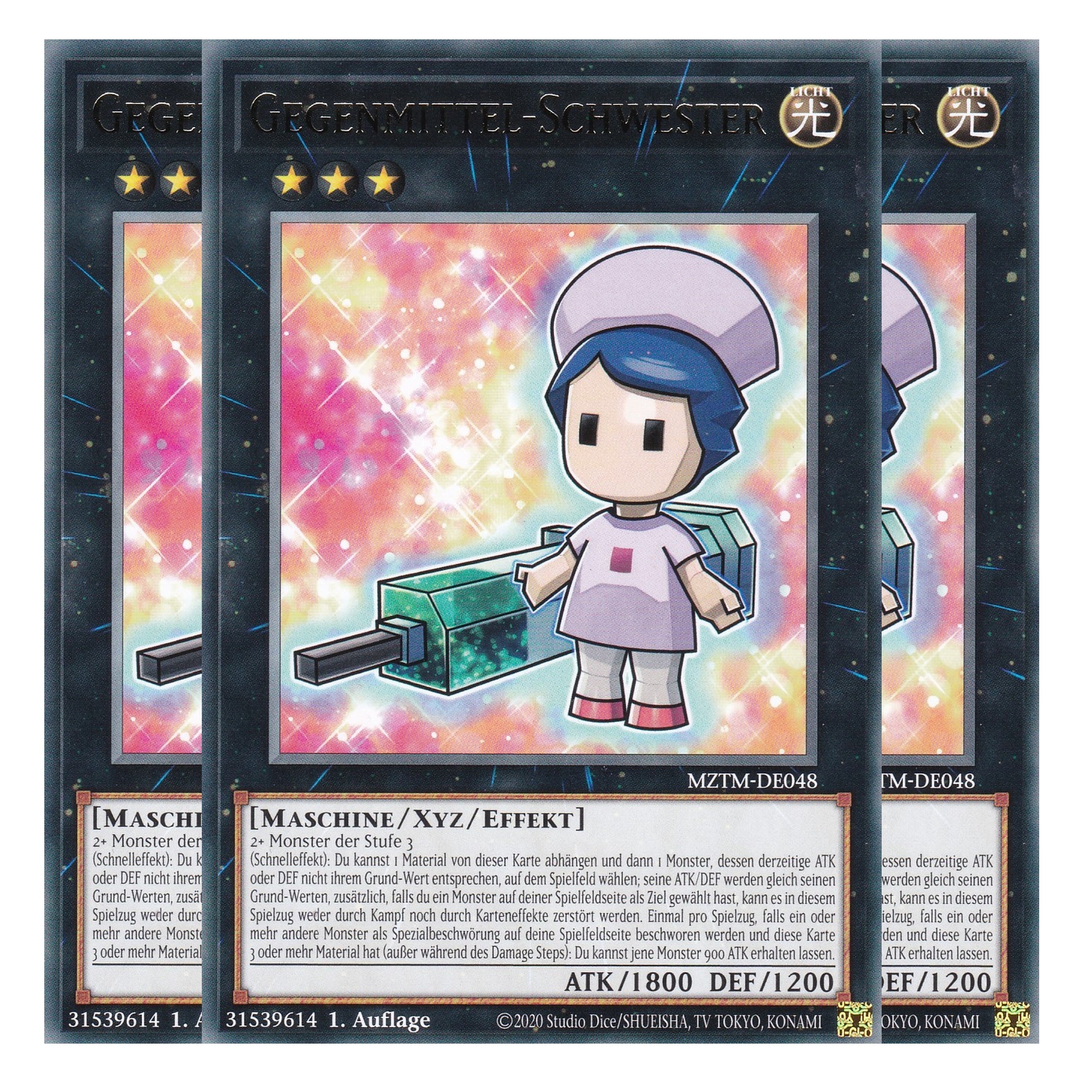 Gegenmittel-Schwester - MZTM-DE048 - Rare - Deutsch - 1. Auflage - Maze of the Master - Playset (3 Kopien) - Yu-Gi-Oh!