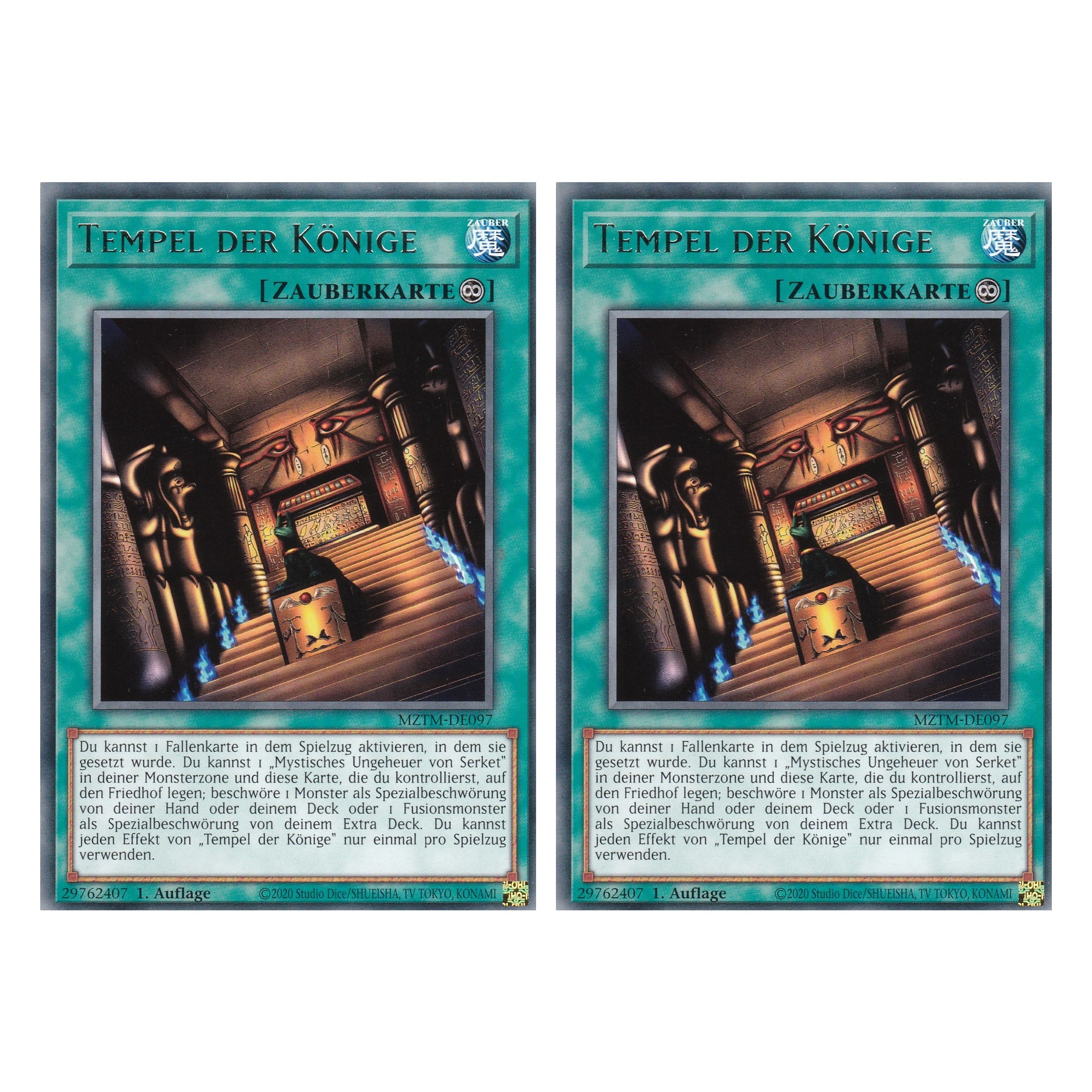 Tempel der Könige - MZTM-DE097 - Rare - Deutsch - 1. Auflage - Maze of the Master - Duo Set (2 Stück) - Yu-Gi-Oh!