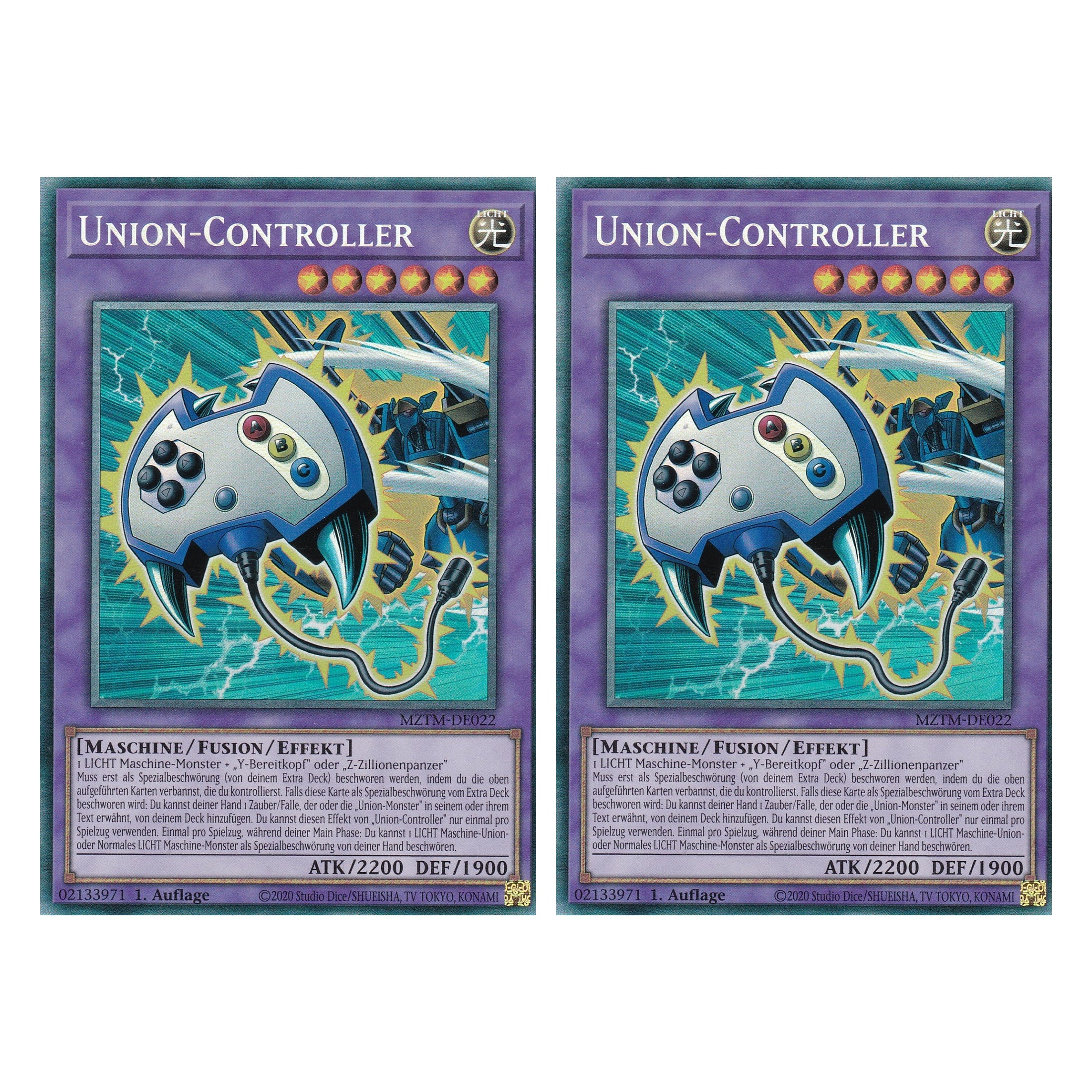 Union-Controller - MZTM-DE022 - Collector’s Rare - Deutsch - 1. Auflage - Maze of the Master - Duo Set (2 Stück) - Yu-Gi-Oh!