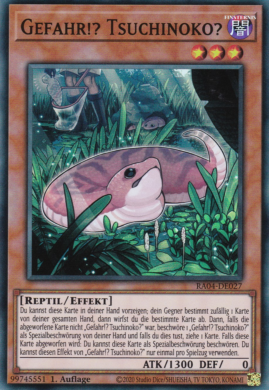Gefahr!? Tsuchinoko? - RA04-DE027 - Super Rare - Deutsch - 1. Auflage - Quarter Century Stampede