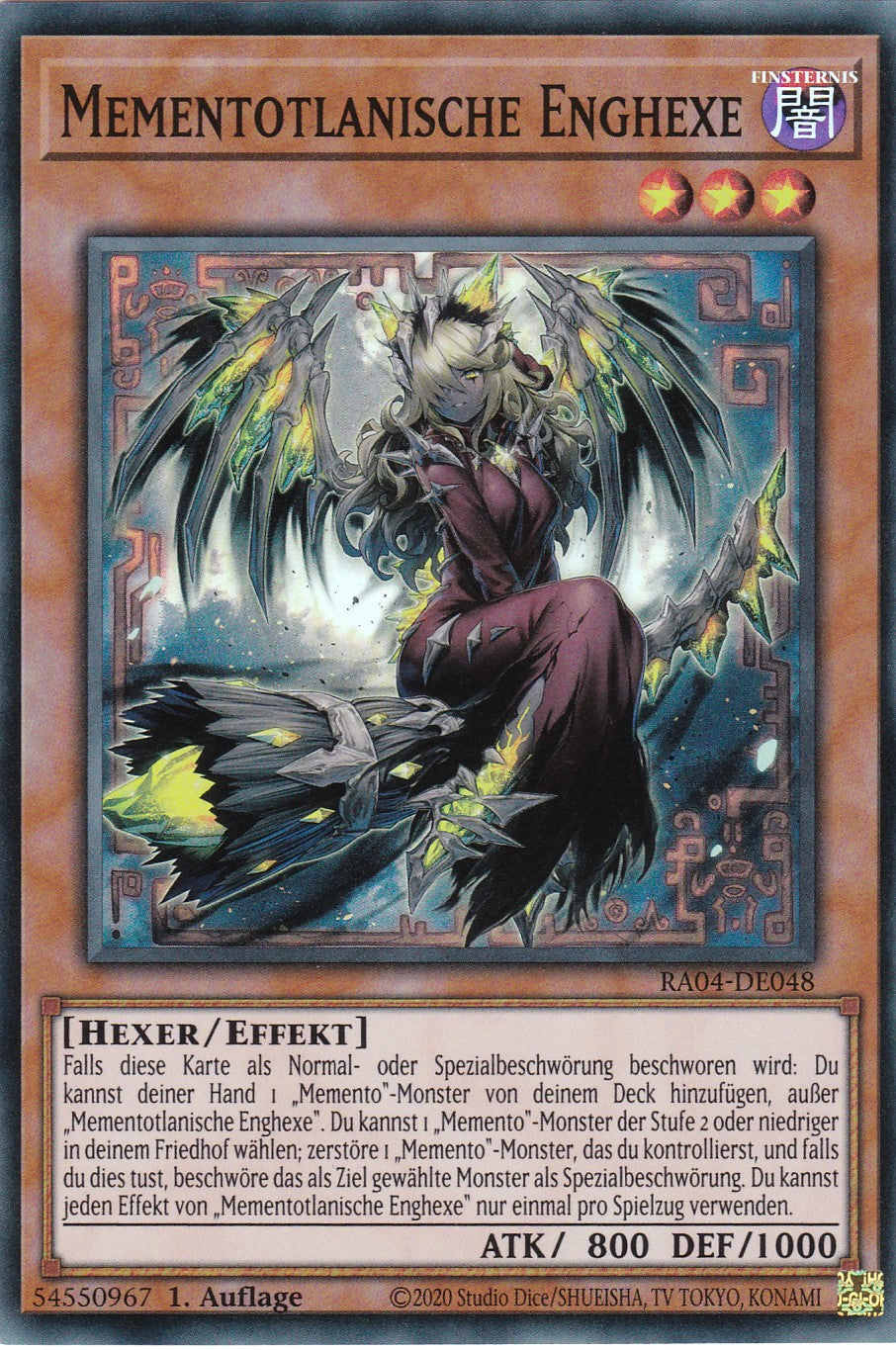 Mementotlanische Enghexe - RA04-DE048 - Super Rare - Deutsch - 1. Auflage - Quarter Century Stampede