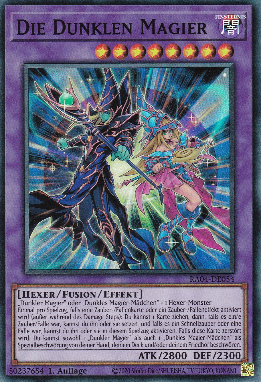 Die Dunklen Magier - RA04-DE054 - Super Rare - Deutsch - 1. Auflage - Quarter Century Stampede