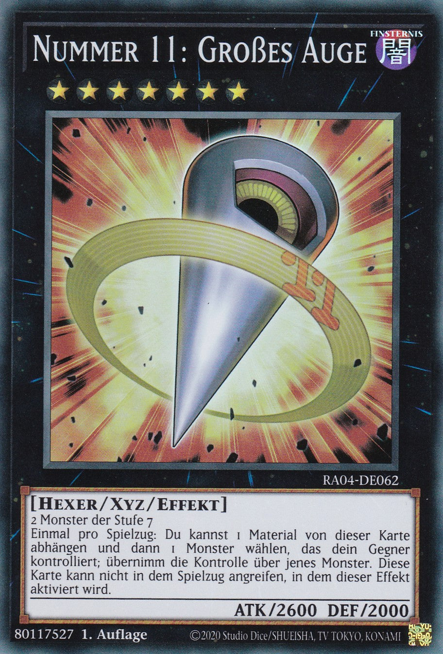 Nummer 11: Großes Auge - RA04-DE062 - Super Rare - Deutsch - 1. Auflage - Quarter Century Stampede