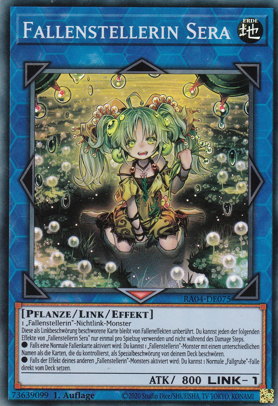 Fallenstellerin Sera - RA04-DE075 - Super Rare - Deutsch - 1. Auflage - Quarter Century Stampede