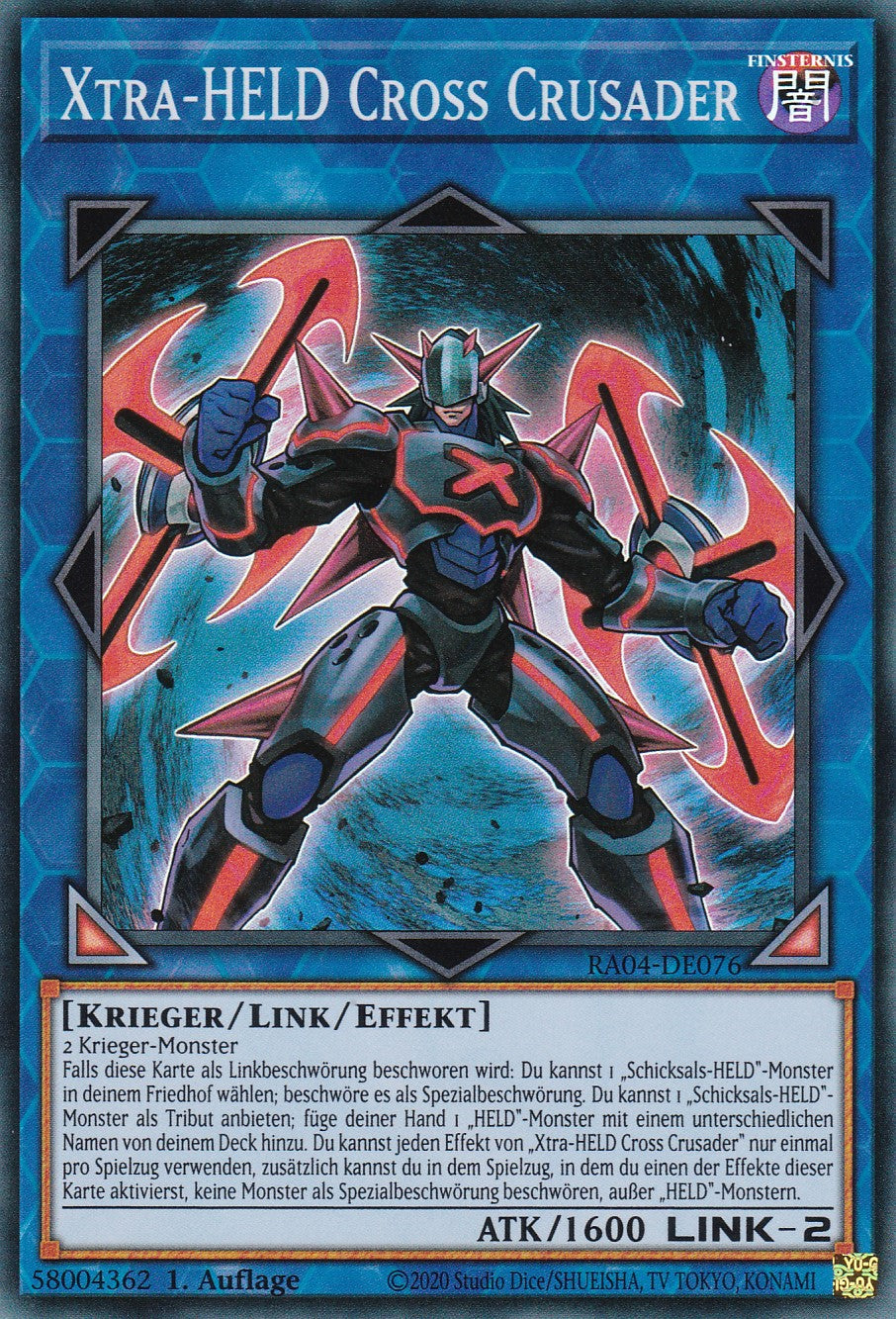 Xtra-HELD Cross Crusader - RA04-DE076 - Super Rare - Deutsch - 1. Auflage - Quarter Century Stampede