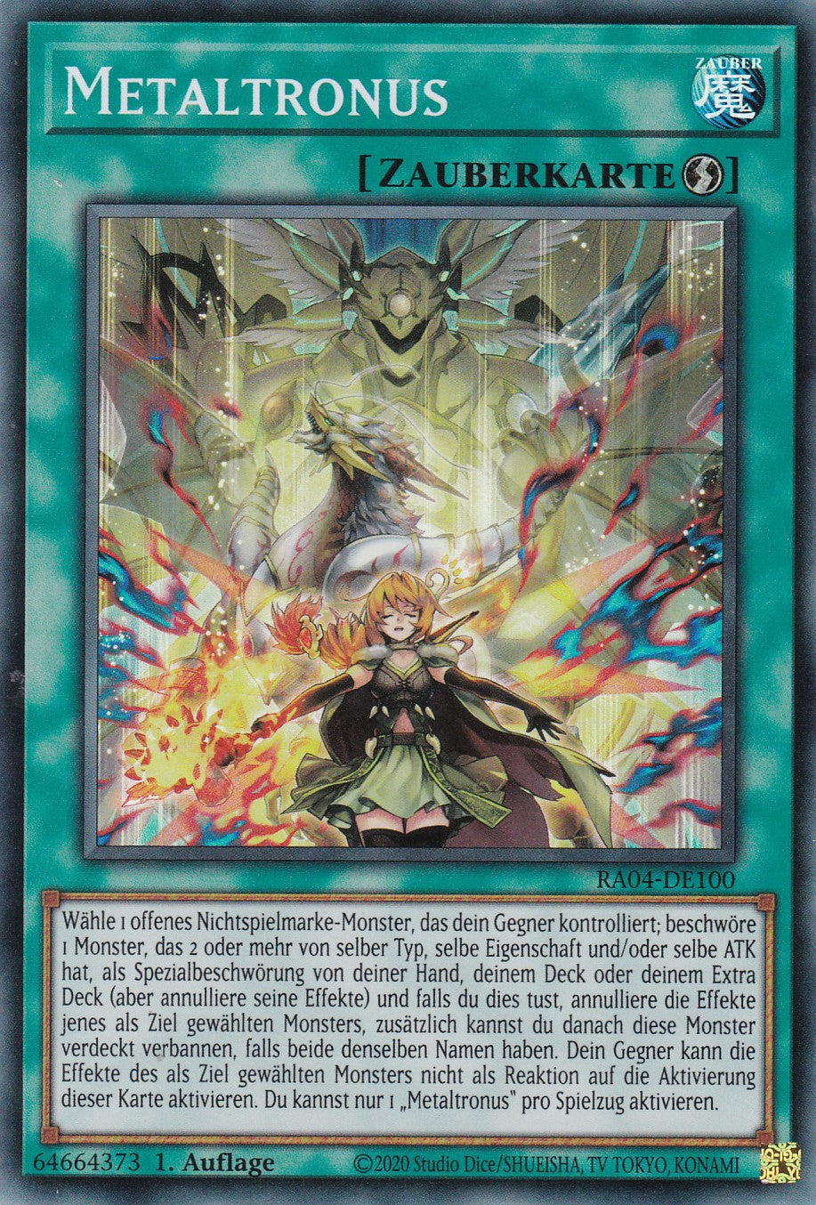Metaltronus - RA04-DE100 - Super Rare - Deutsch - 1. Auflage - Quarter Century Stampede