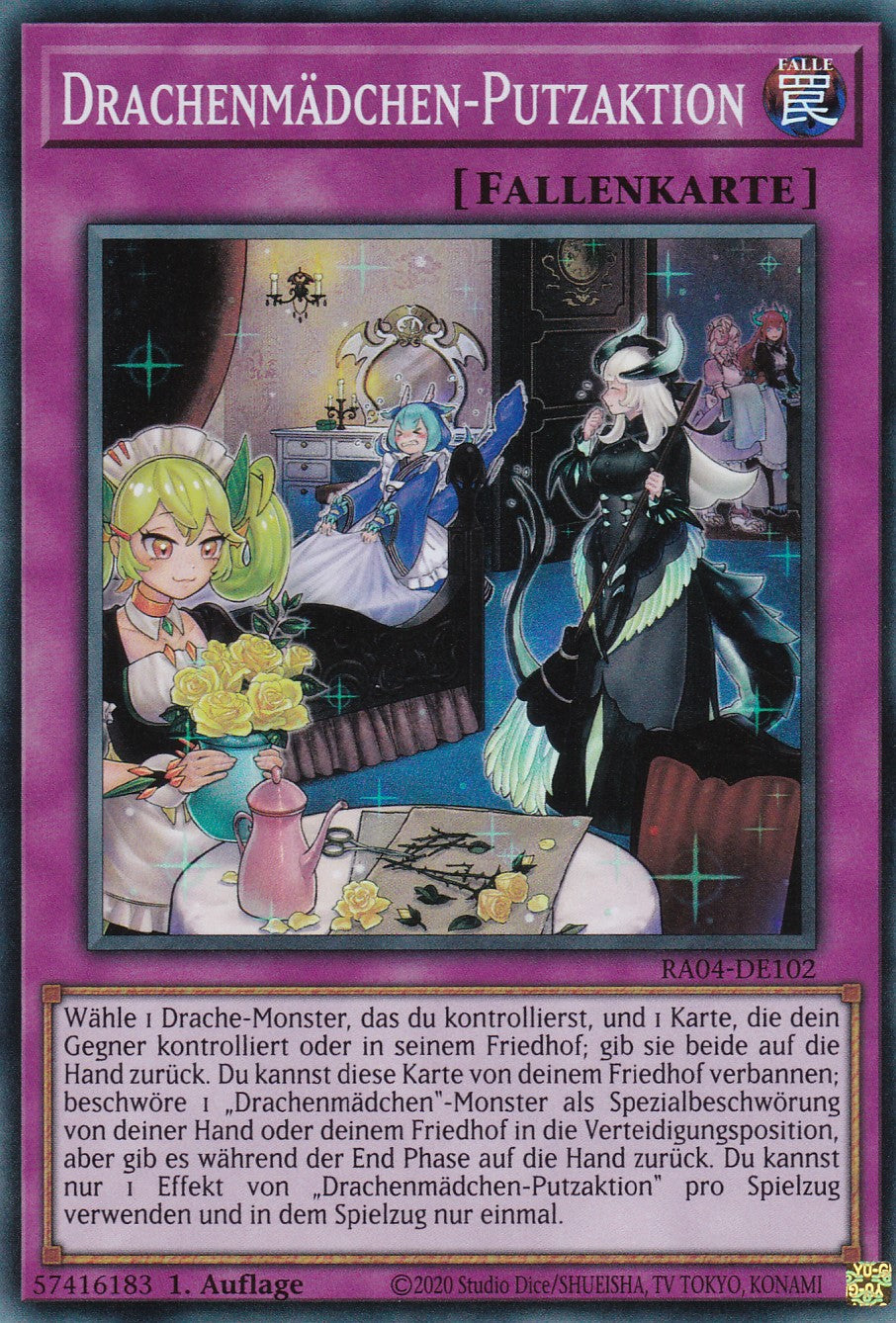 Zerstörerische Daruma-Karmakanone - RA04-DE102 - Super Rare - Deutsch - 1. Auflage - Quarter Century Stampede