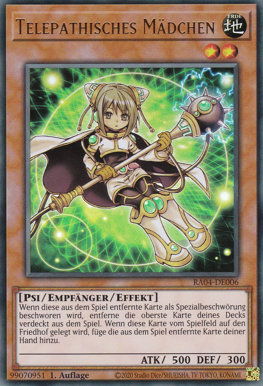 Telepathisches Mädchen - RA04-DE006 - Ultra Rare - Deutsch - 1. Auflage - Quarter Century Stampede
