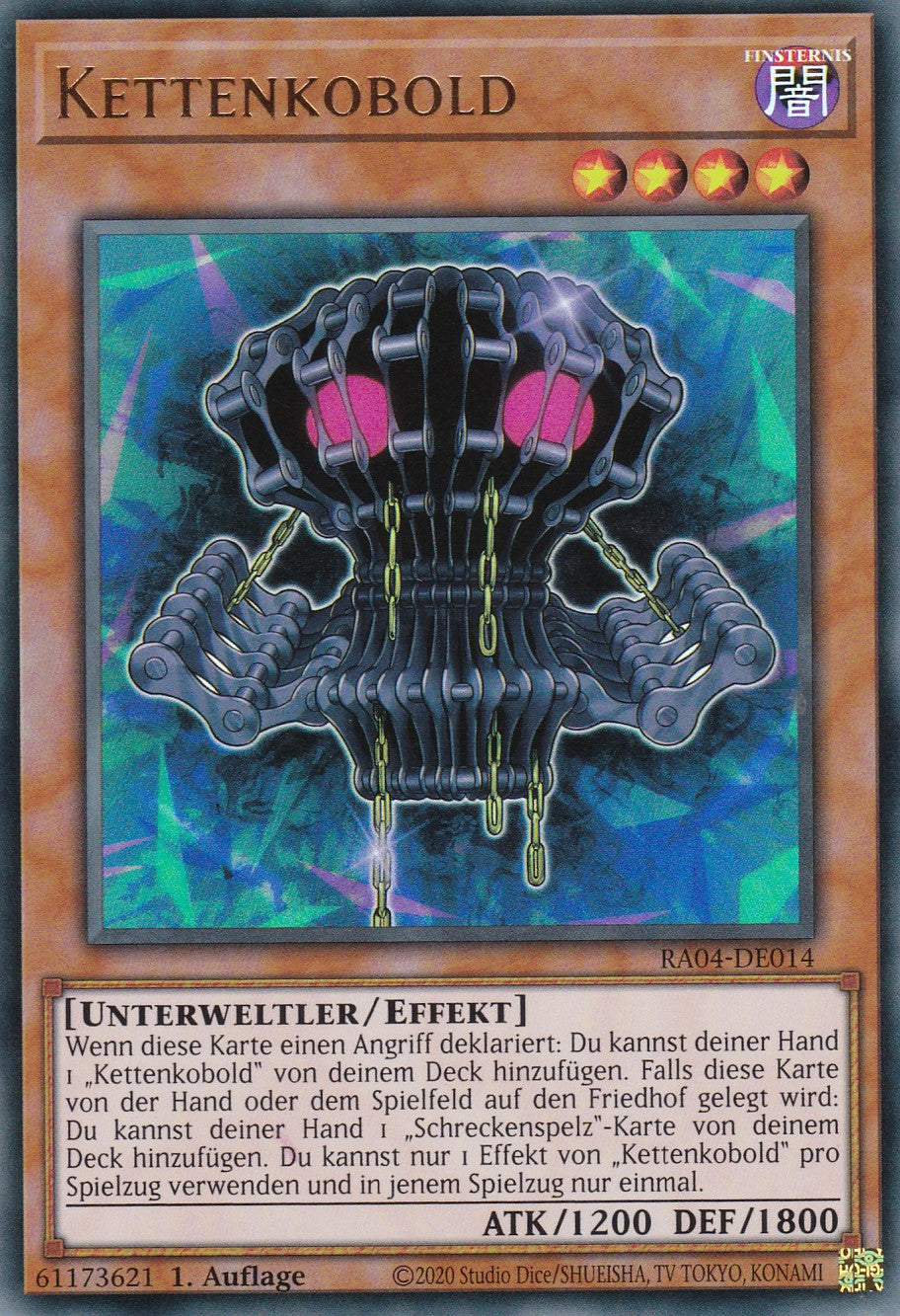 Kettenkobold - RA04-DE014 - Ultra Rare - Deutsch - 1. Auflage - Quarter Century Stampede