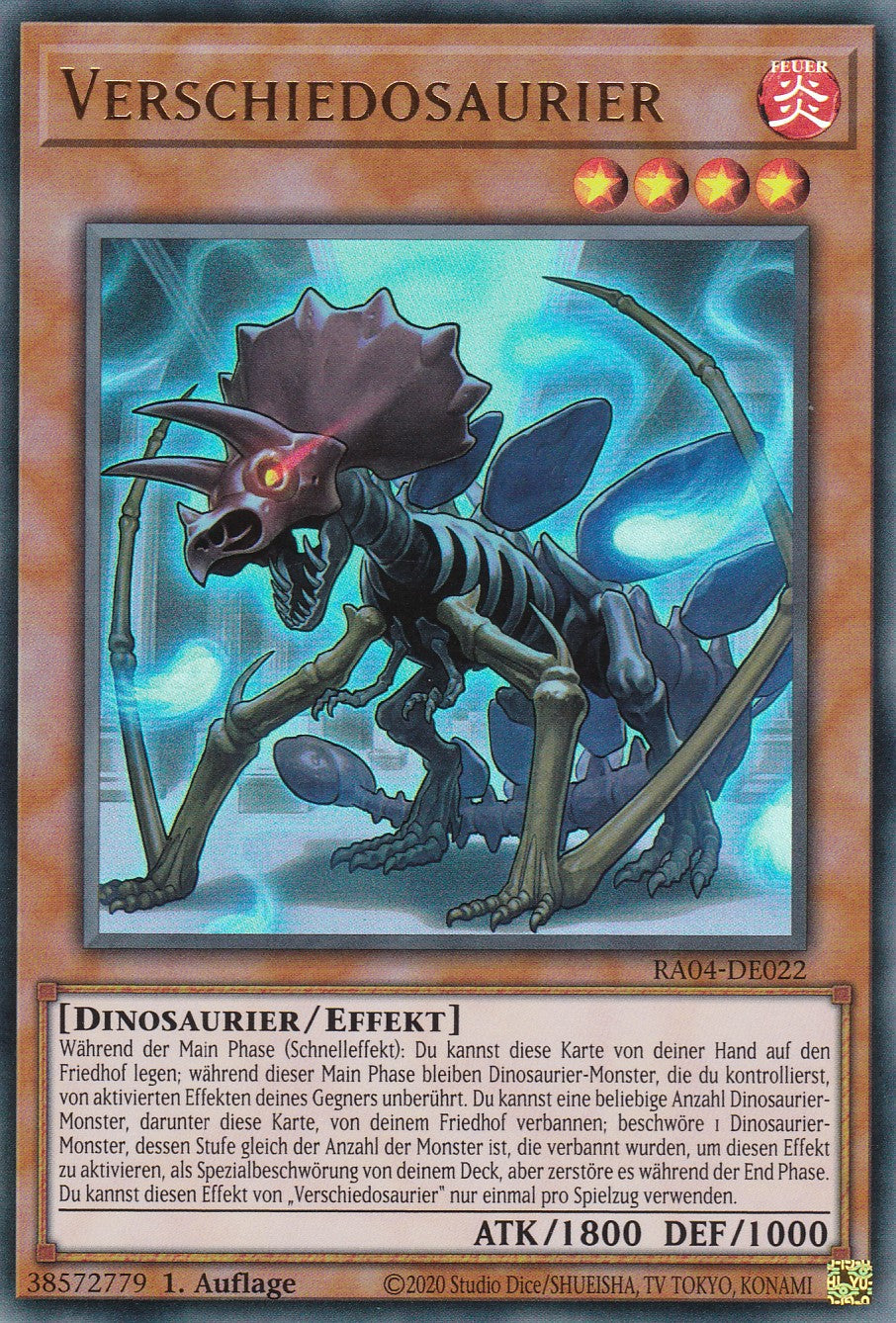 Verschiedosaurier - RA04-DE022 - Ultra Rare - Deutsch - 1. Auflage - Quarter Century Stampede