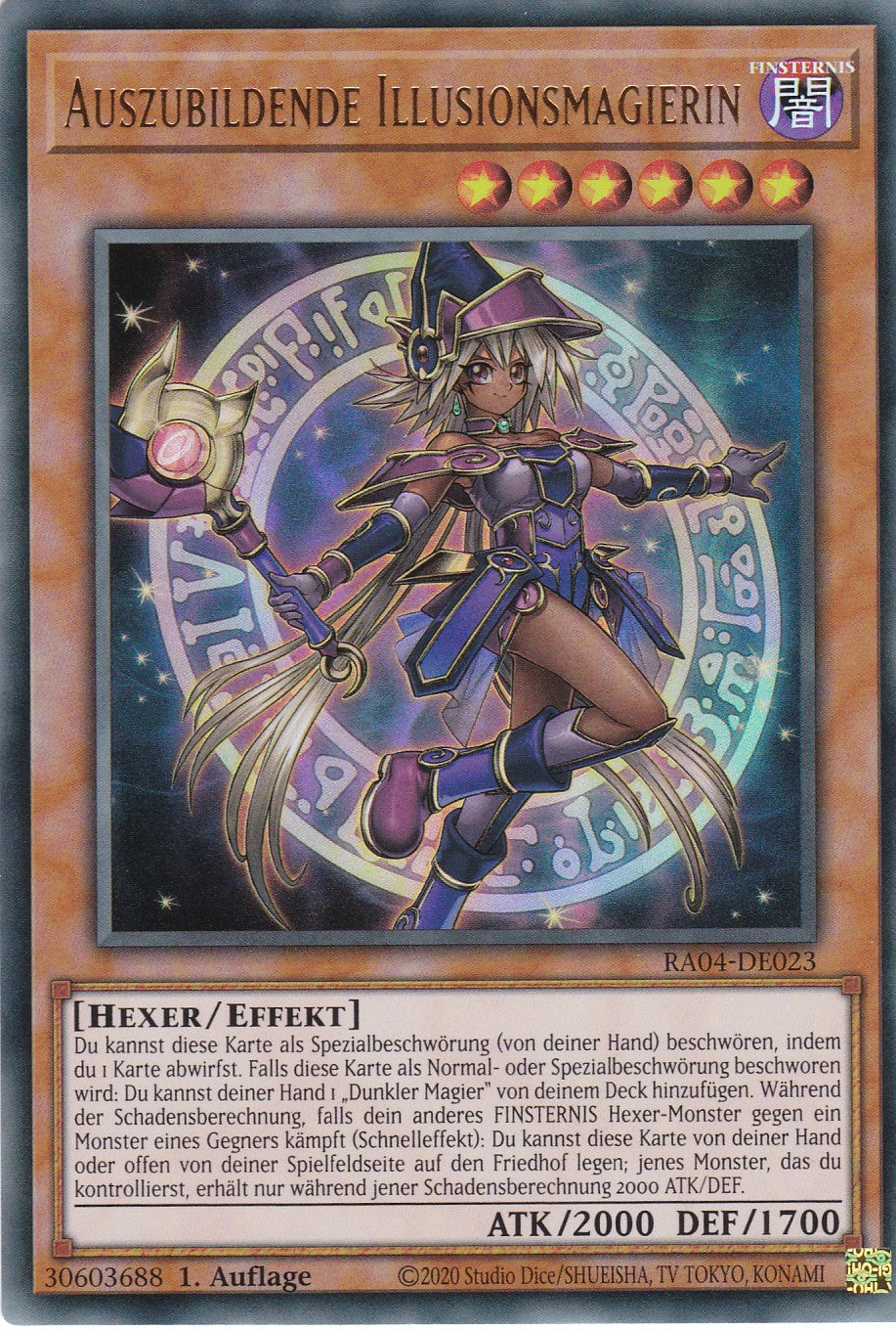 Auszubildende Illusionsmagierin - RA04-DE023 - Ultra Rare - Deutsch - 1. Auflage - Quarter Century Stampede