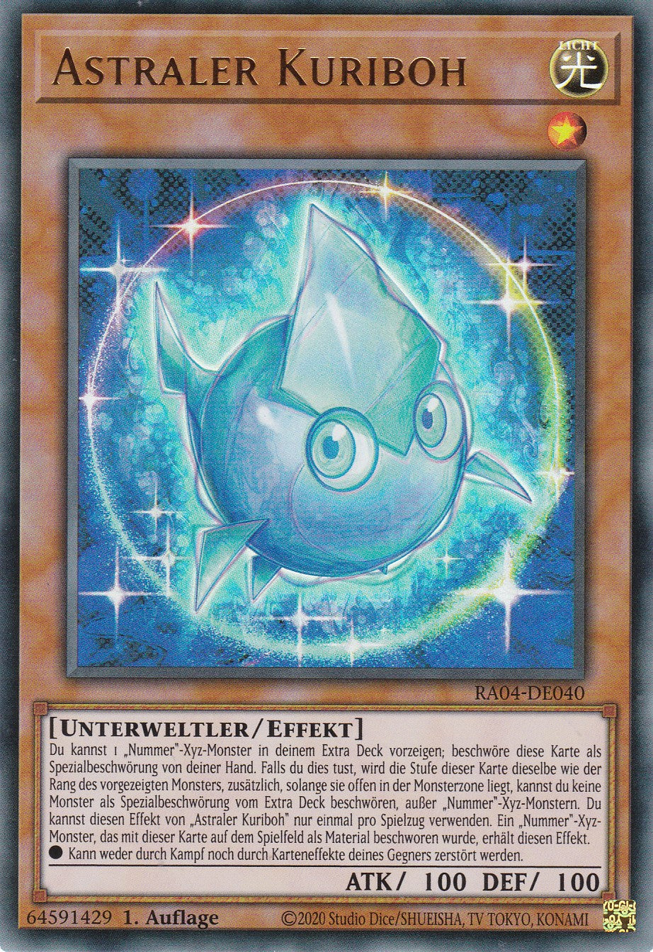 Astraler Kuriboh - RA04-DE040 - Ultra Rare - Deutsch - 1. Auflage - Quarter Century Stampede