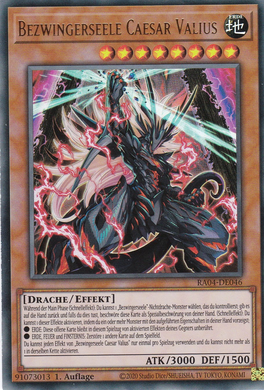 Bezwingerseele Caesar Valius - RA04-DE046 - Ultra Rare - Deutsch - 1. Auflage - Quarter Century Stampede