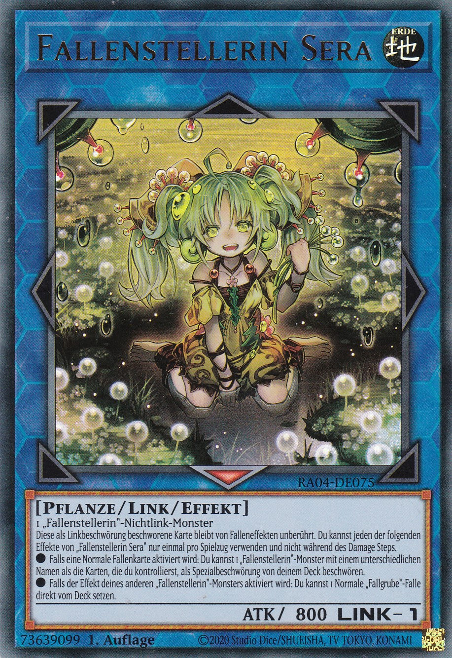 Fallenstellerin Sera - RA04-DE075 - Ultra Rare - Deutsch - 1. Auflage - Quarter Century Stampede