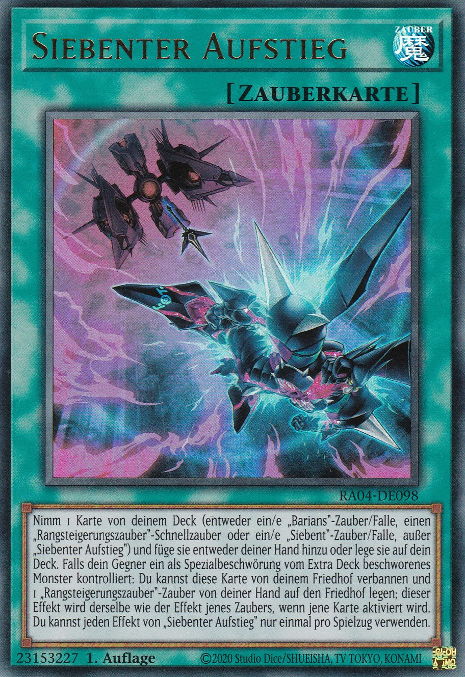 Siebenter Aufstieg - RA04-DE098 - Ultra Rare - Deutsch - 1. Auflage - Quarter Century Stampede