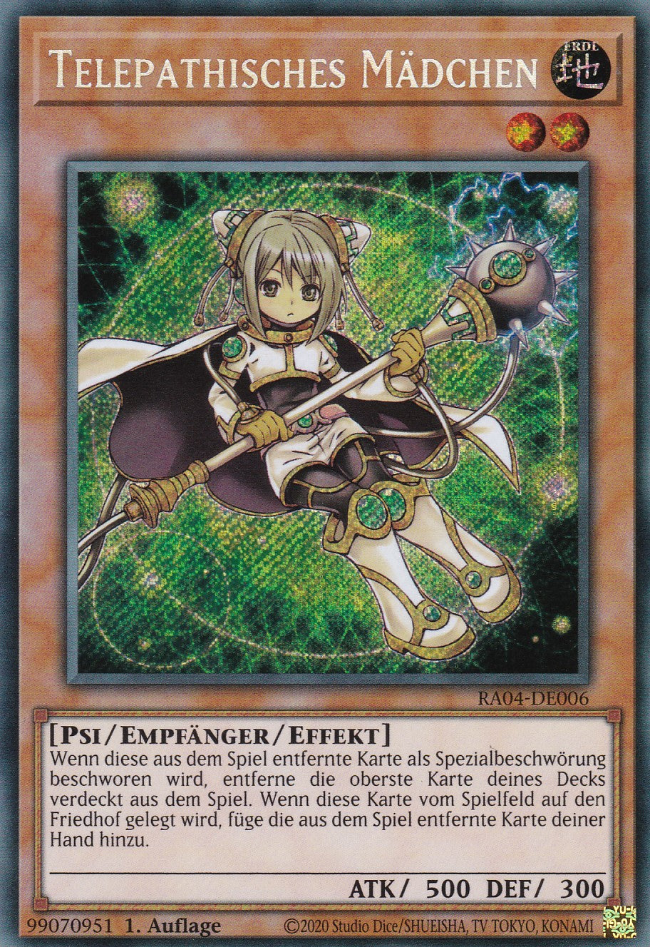 Telepathisches Mädchen - RA04-DE006 - Secret Rare - Deutsch - 1. Auflage - Quarter Century Stampede