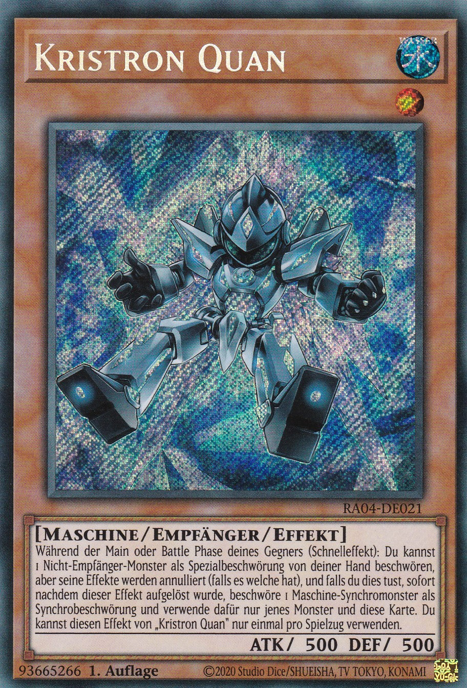 Kristron Quan - RA04-DE021 - Secret Rare - Deutsch - 1. Auflage - Quarter Century Stampede