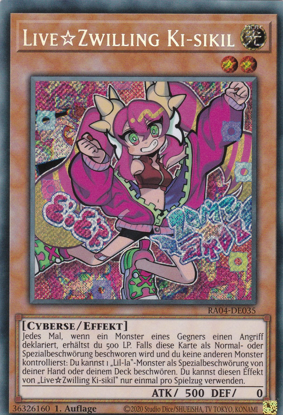 LiveTwin Ki-sikil - RA04-DE035 - Secret Rare - Deutsch - 1. Auflage - Quarter Century Stampede