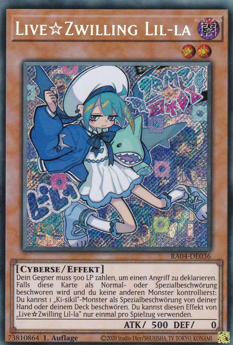 LiveTwin Lil-la - RA04-DE036 - Secret Rare - Deutsch - 1. Auflage - Quarter Century Stampede