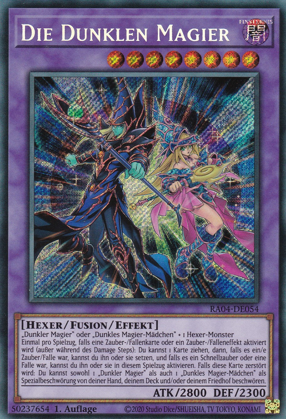 Die Dunklen Magier - RA04-DE054 - Secret Rare - Deutsch - 1. Auflage - Quarter Century Stampede
