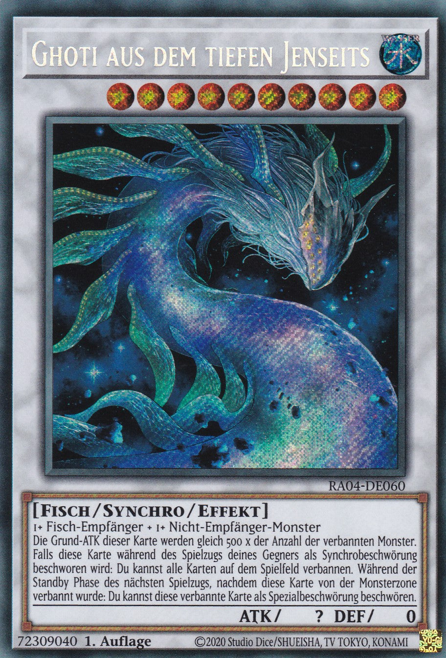 Ghoti aus dem tiefen Jenseits - RA04-DE060 - Secret Rare - Deutsch - 1. Auflage - Quarter Century Stampede