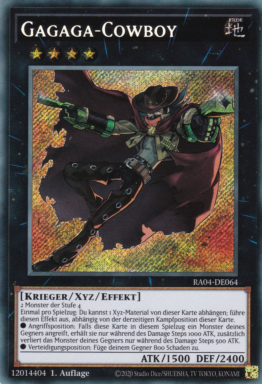 Gagaga-Cowboy - RA04-DE064 - Secret Rare - Deutsch - 1. Auflage - Quarter Century Stampede