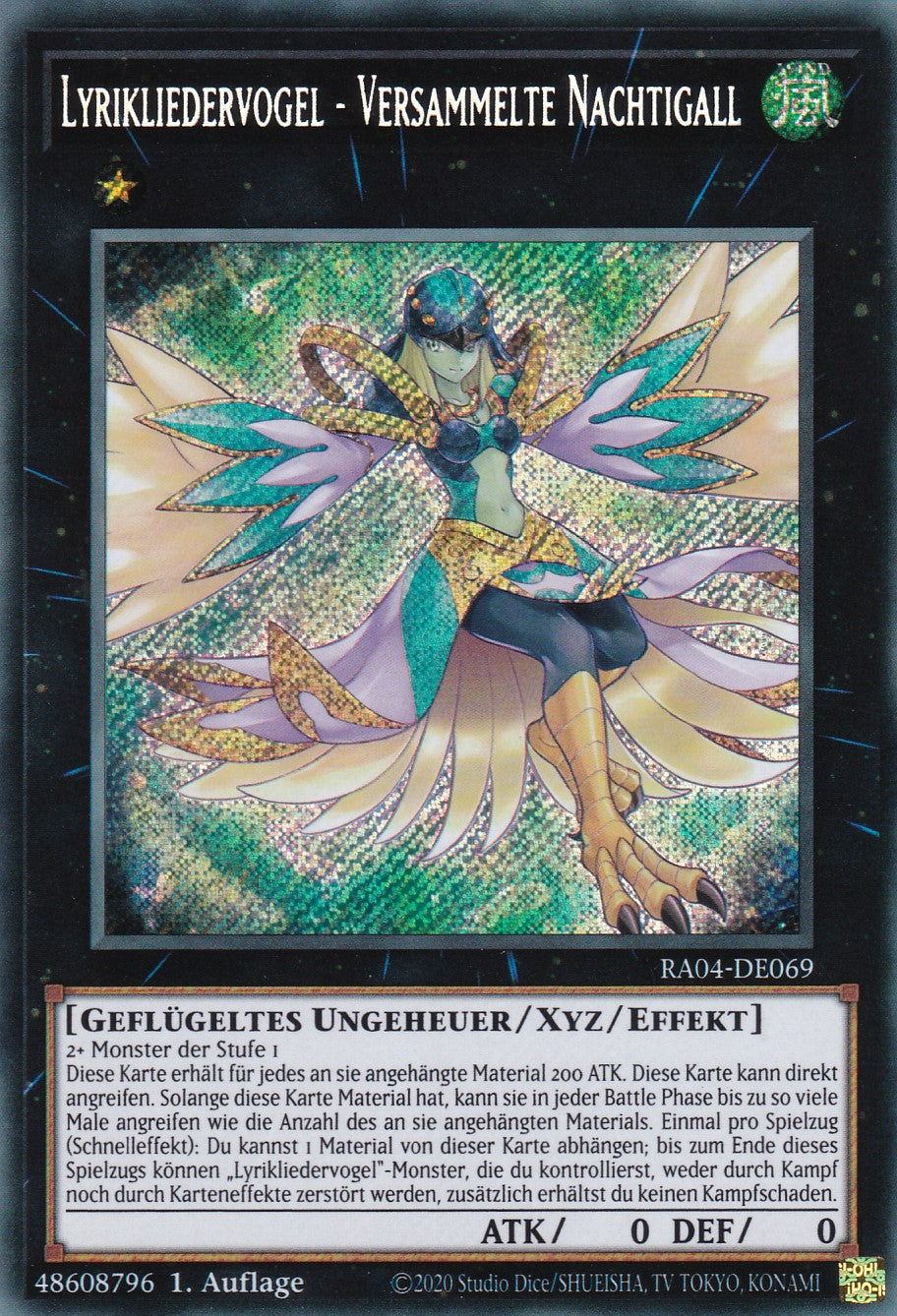 Lyrikliedervogel - Versammelte Nachtigall - RA04-DE069 - Secret Rare - Deutsch - 1. Auflage - Quarter Century Stampede