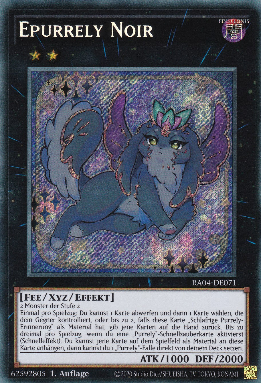 Epurrely Noir - RA04-DE071 - Secret Rare - Deutsch - 1. Auflage - Quarter Century Stampede