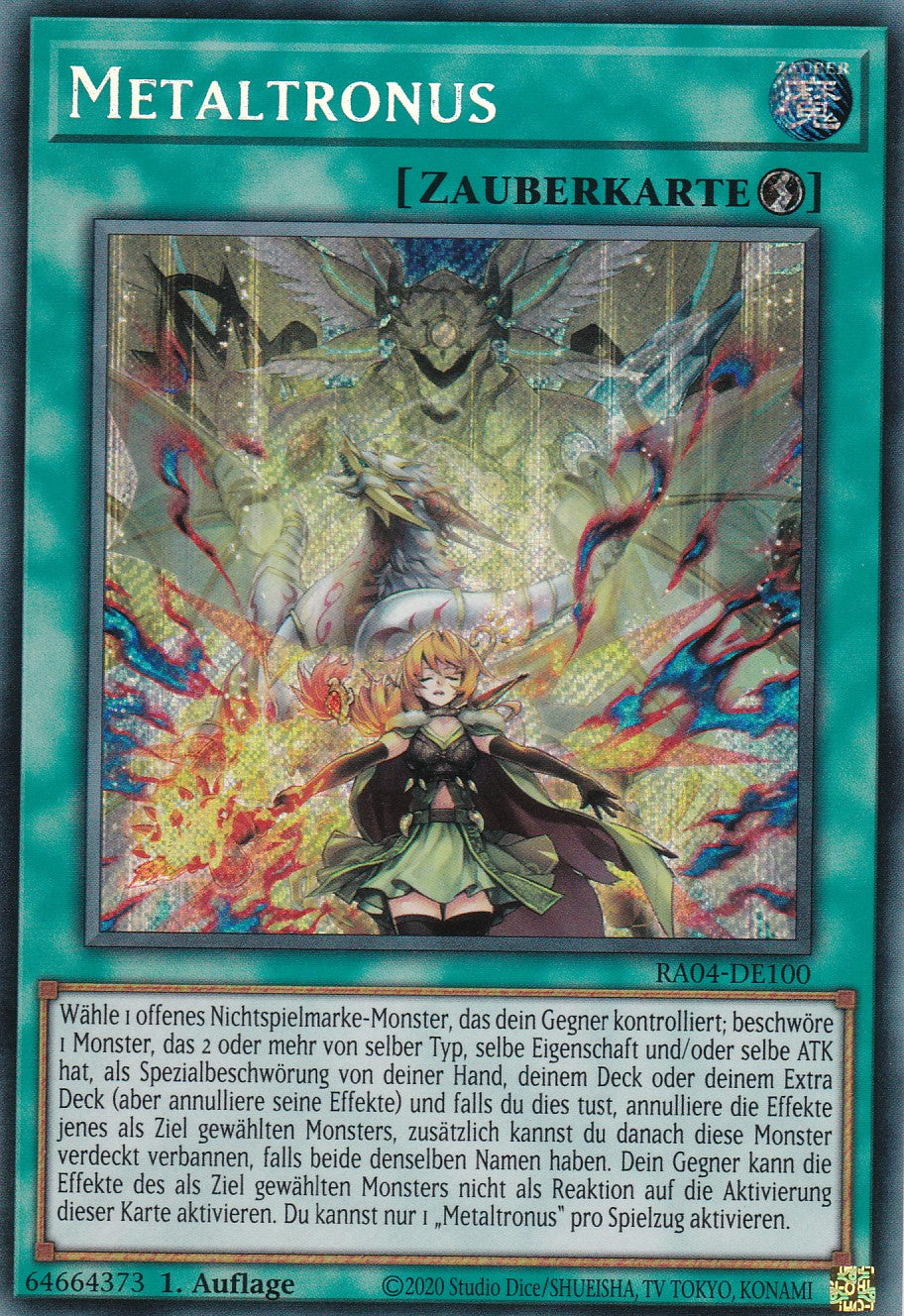 Metaltronus - RA04-DE100 - Secret Rare - Deutsch - 1. Auflage - Quarter Century Stampede