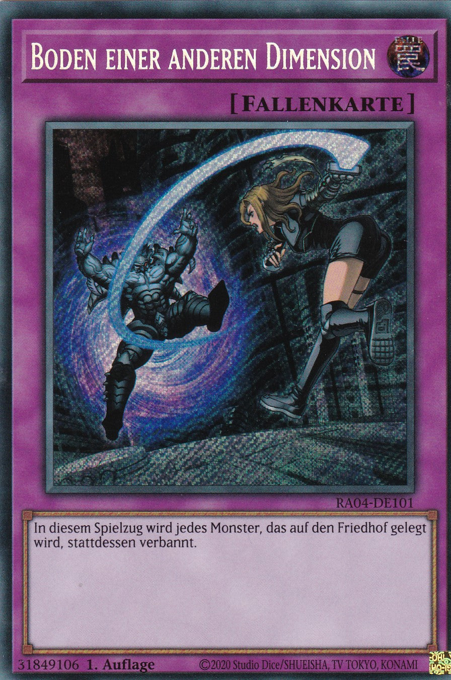 Boden einer anderen Dimension - RA04-DE101 - Secret Rare - Deutsch - 1. Auflage - Quarter Century Stampede