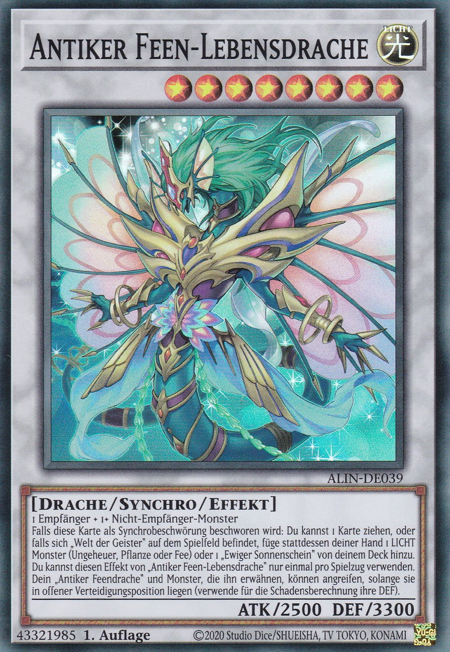 Antiker Feen-Lebensdrache - ALIN-DE039 - Super Rare - Deutsch - 1. Auflage - Alliance Insight