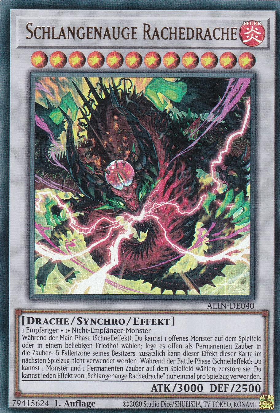 Schlangenauge Rachedrache - ALIN-DE041 - Ultra Rare - Deutsch - 1. Auflage - Alliance Insight