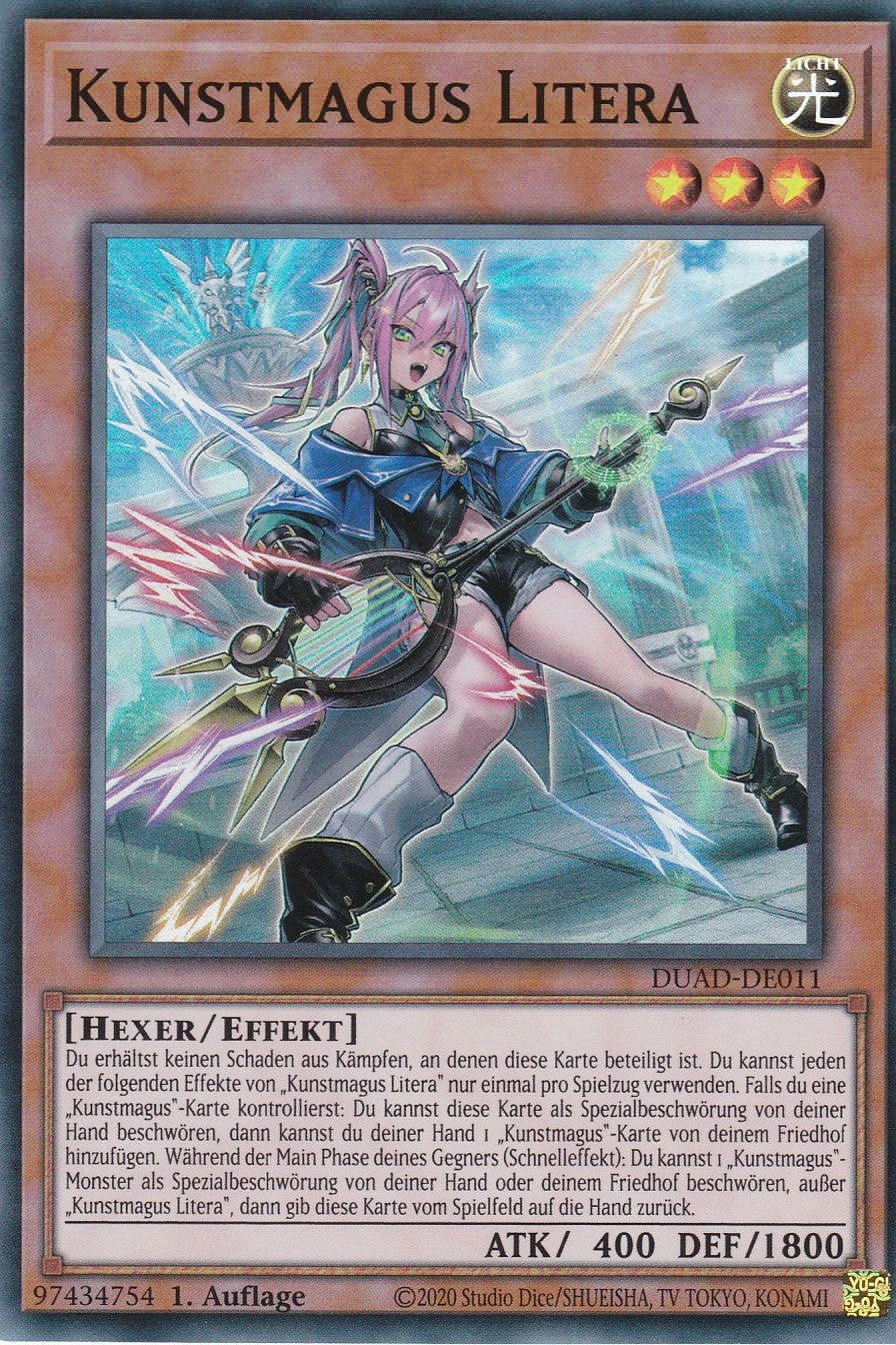 Kunstmagus Litera - DUAD-DE011 - Super Rare - Deutsch - 1. Auflage - Duelist's Advance