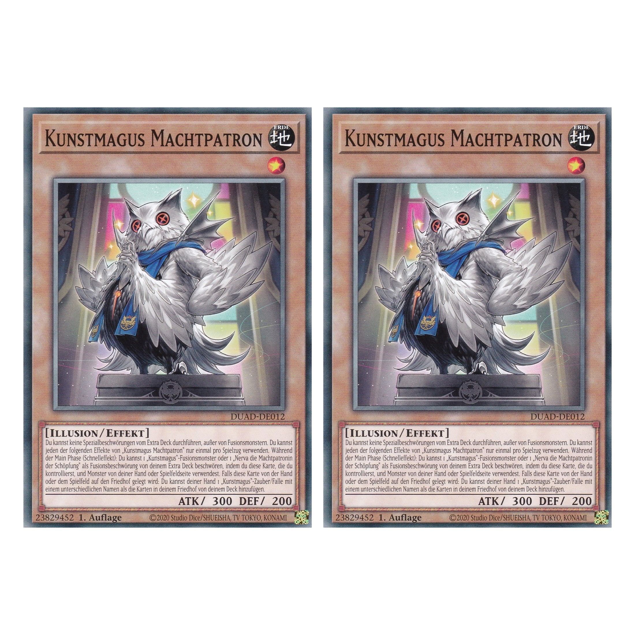 Kunstmagus Machtpatron - DUAD-DE012 - Common - Deutsch - 1. Auflage - Duelist’s Advance - Duo Set (2 Stück) - Yu-Gi-Oh!